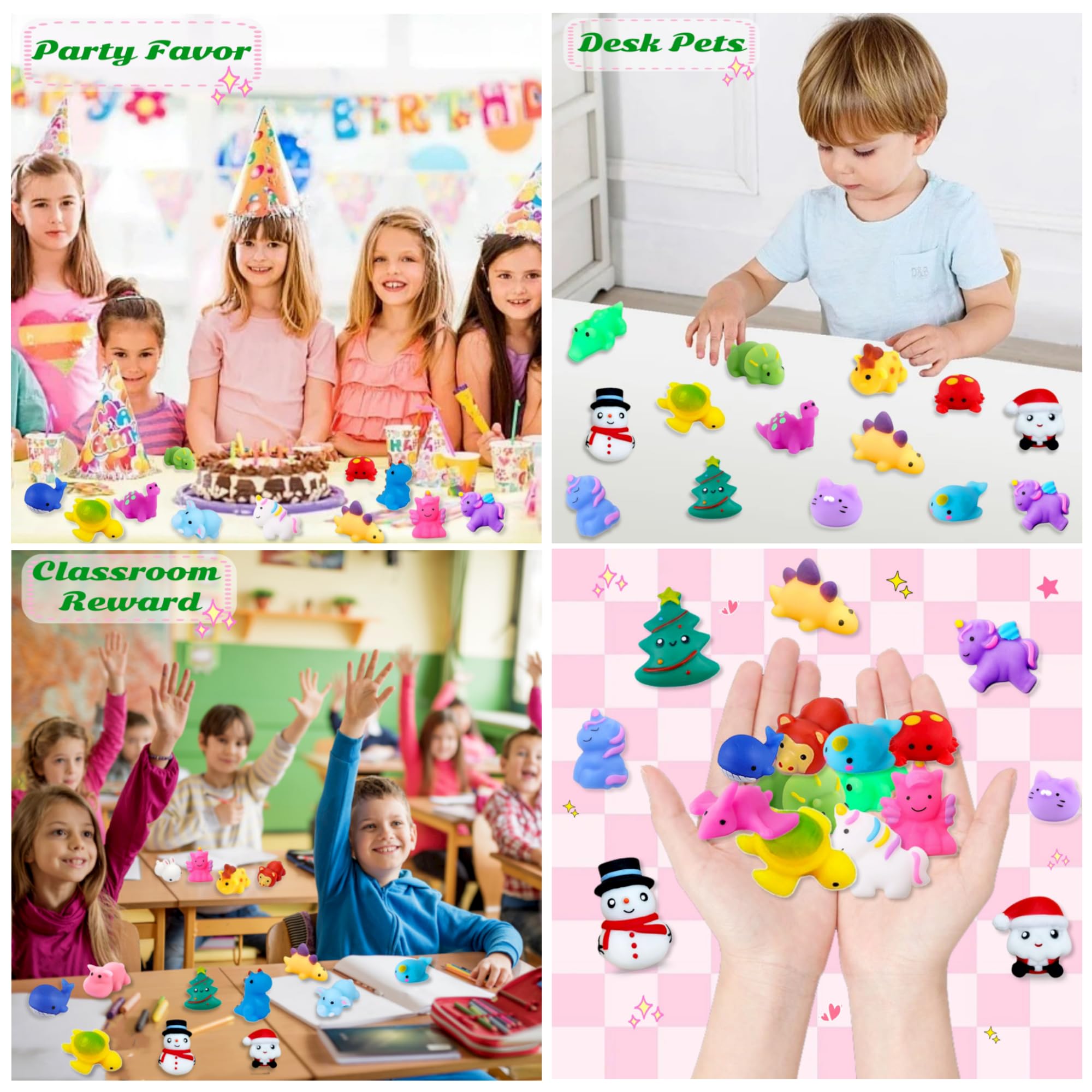 Calendrier De L'Avent 2025 Avec 24 Jouets Squishy Mochi - Compte à Rebours Noël Pour Enfants - Cadeau De Noël Garçons Filles - 9