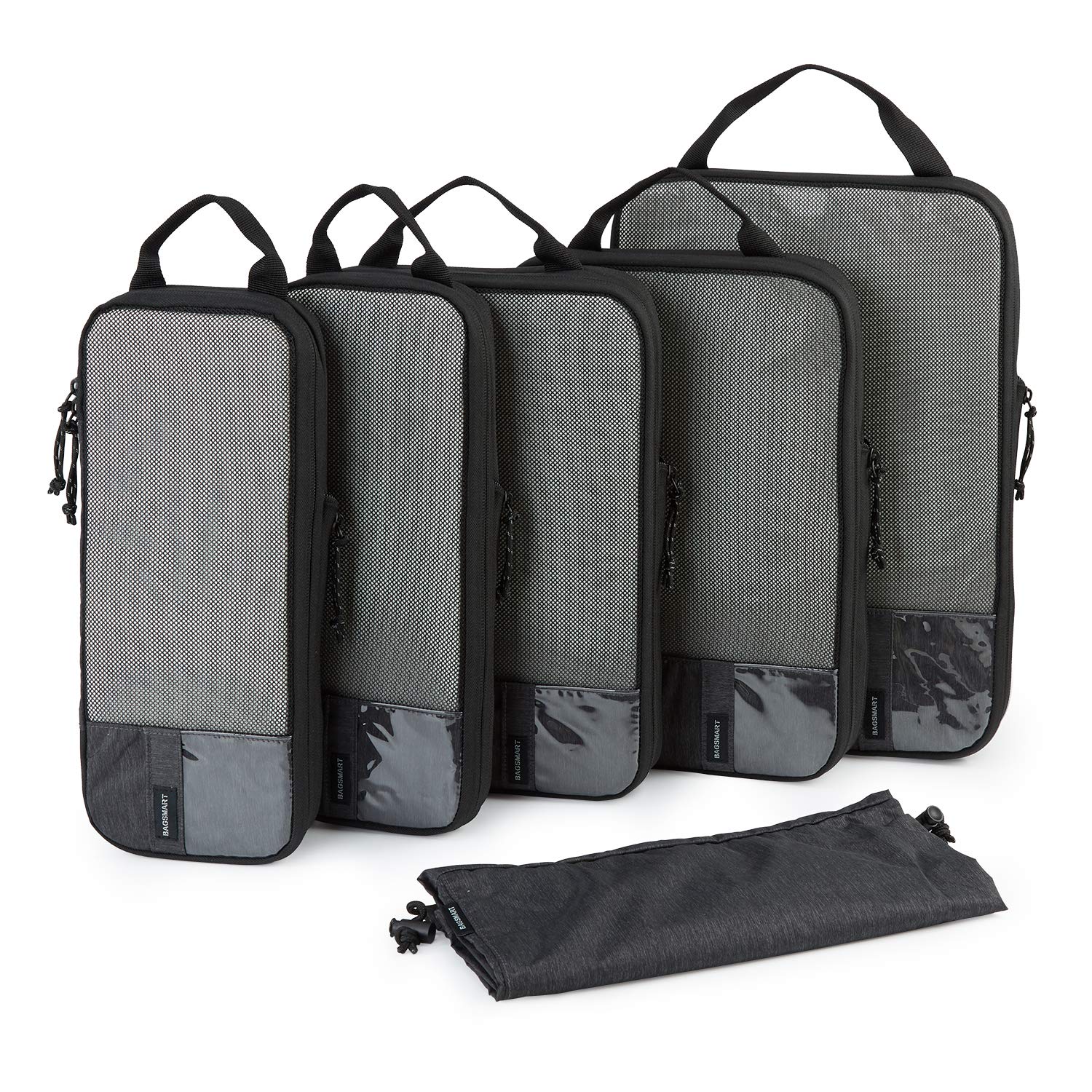 Buy Compression Packing Cubes, BAGSMART Packing Organizers for Travel, Expandable Luggage