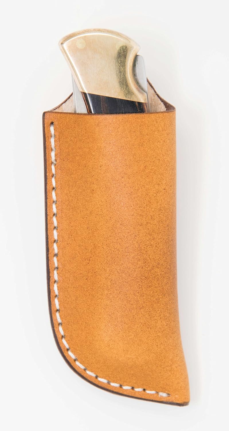 TOP HAND GEAR Leather Knife Sheath, Belt Sheath, Buck 110