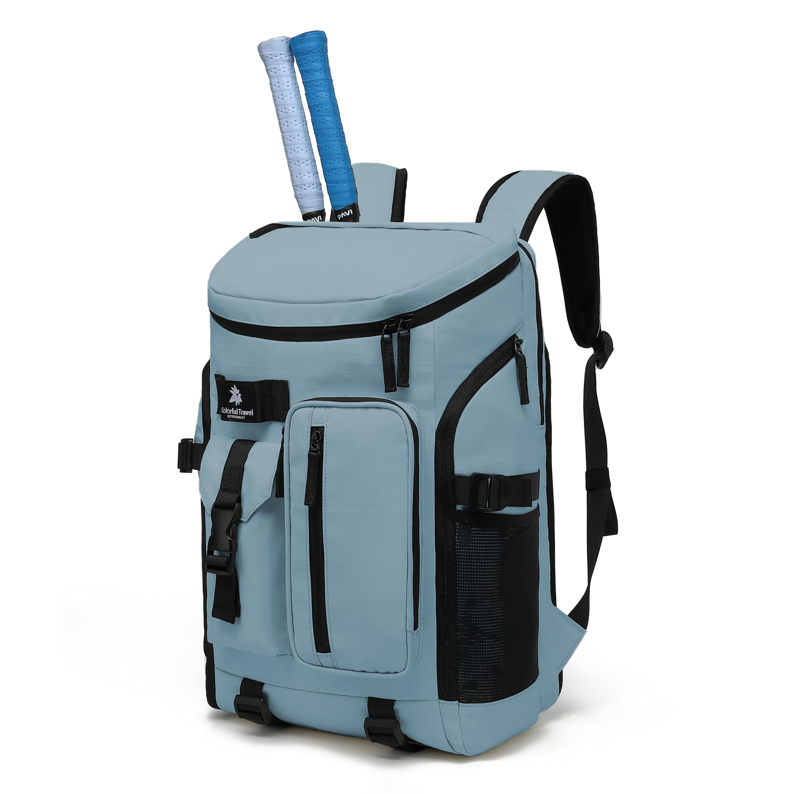 JYColofex tennis mountain climbing travel backpack, independent shoe compartment for sports and fitness, waterproof 15.6-inch computer bag