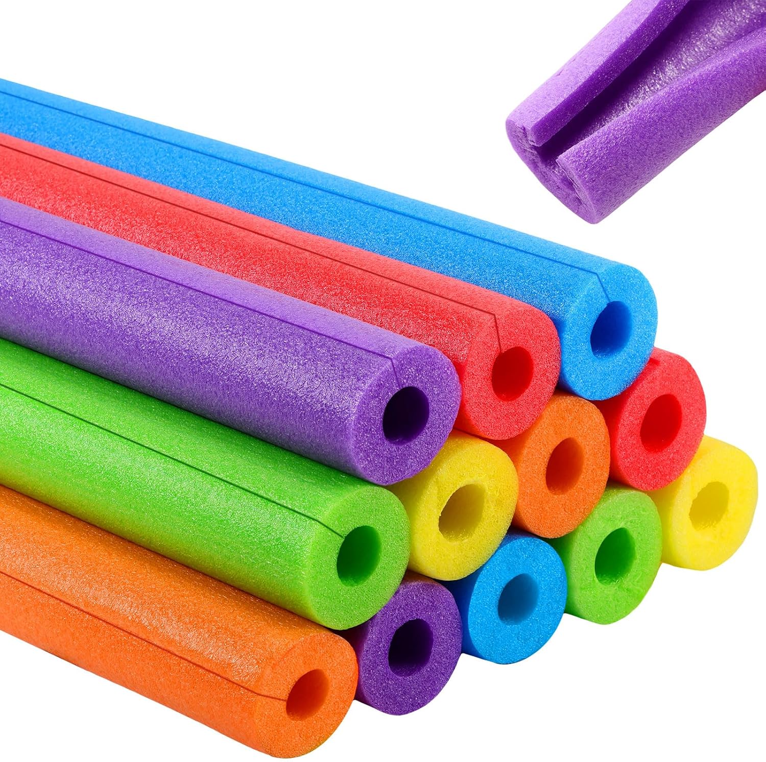 Pangda 12 Pcs Jumbo Pool Noodles Bulk Pool Noodles Foam 51 x 2.36 Inch Large Pre