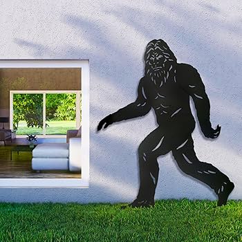 絵画 BIGFOOT Sasquatch Bigfoot Art Print Hunting Cabin Bar Surfing Beach