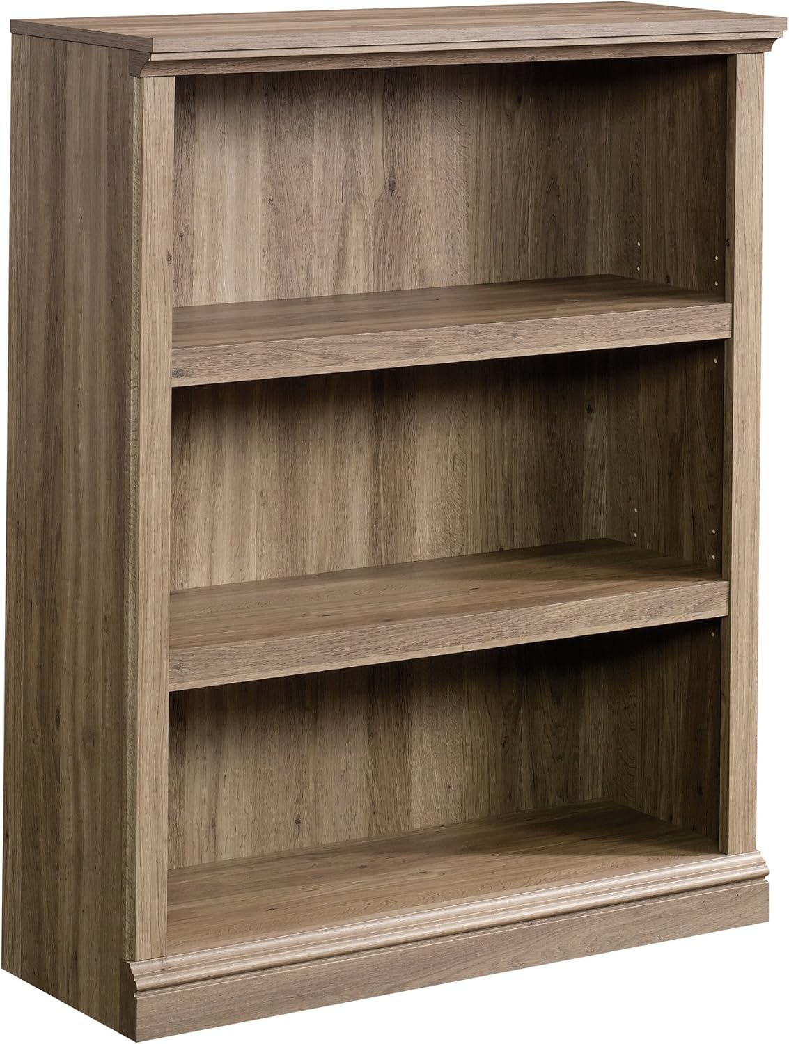 Sauder Miscellaneous Storage 3-Shelf Bookcase/ Book shelf, Salt Oak finish Salt Oak Bookcase