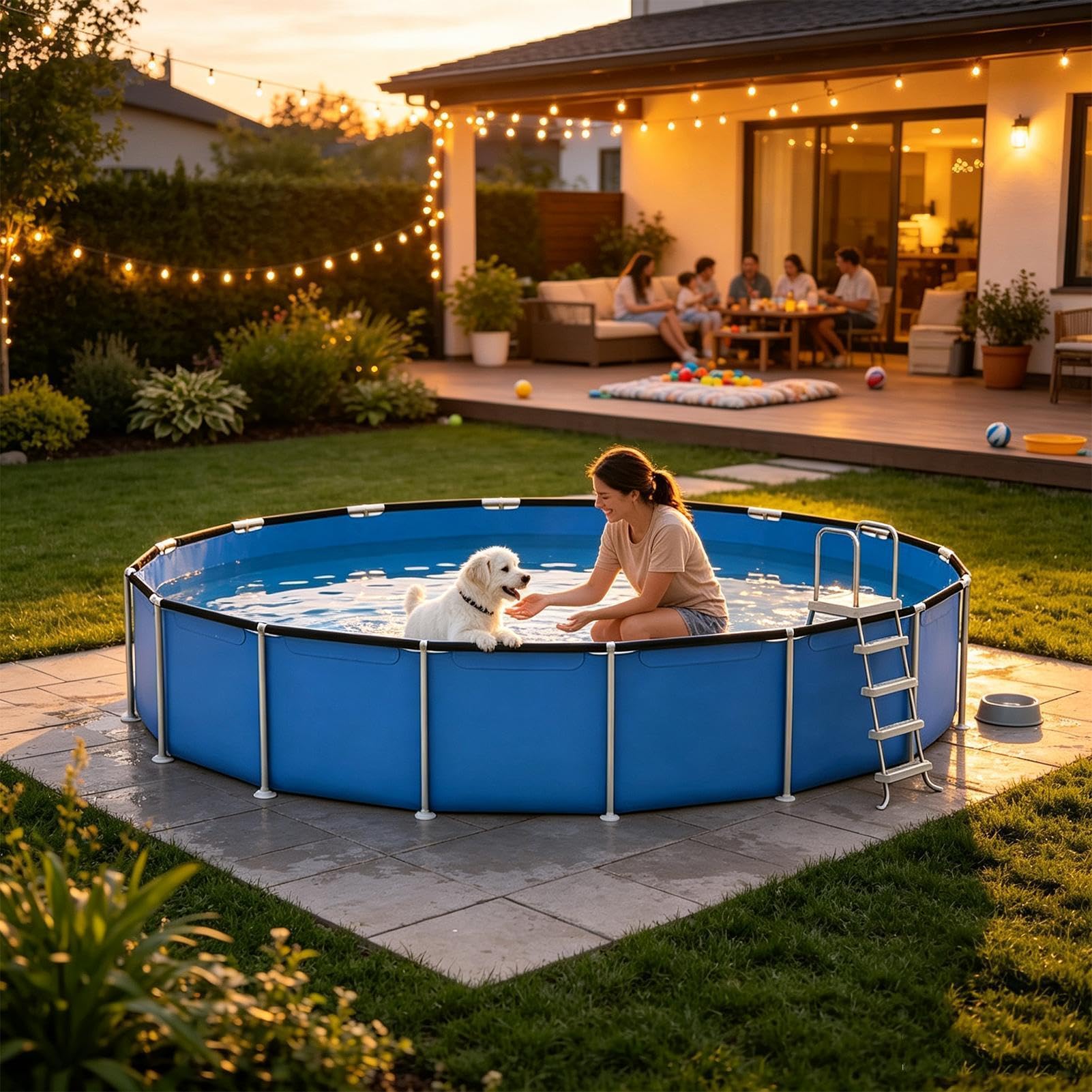 Strisce Di Copertura Per Liner Piscina 38 Pezzi Di Ricambio Per Telo A | Clip Sovrapposte Piscina Per Patio Giardino Prato Cortile Giochi E Sport Acquatici