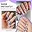 modelones Nail Polish Set, 6 Colors Charm Pink Blue Gold Purple Green Shimmer & Holographic Quick Dry Non Toxic Nail Polish Kit Salon Home DIY Manicure Kit Gift For Women Girl