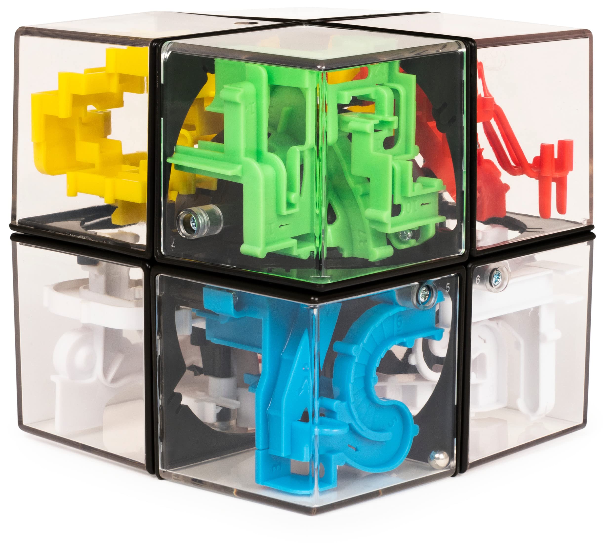 Spin Master Games - Rubik’s Perplexus Hybrid - Kugellabyrinth im 2x2 Zauberwürfel