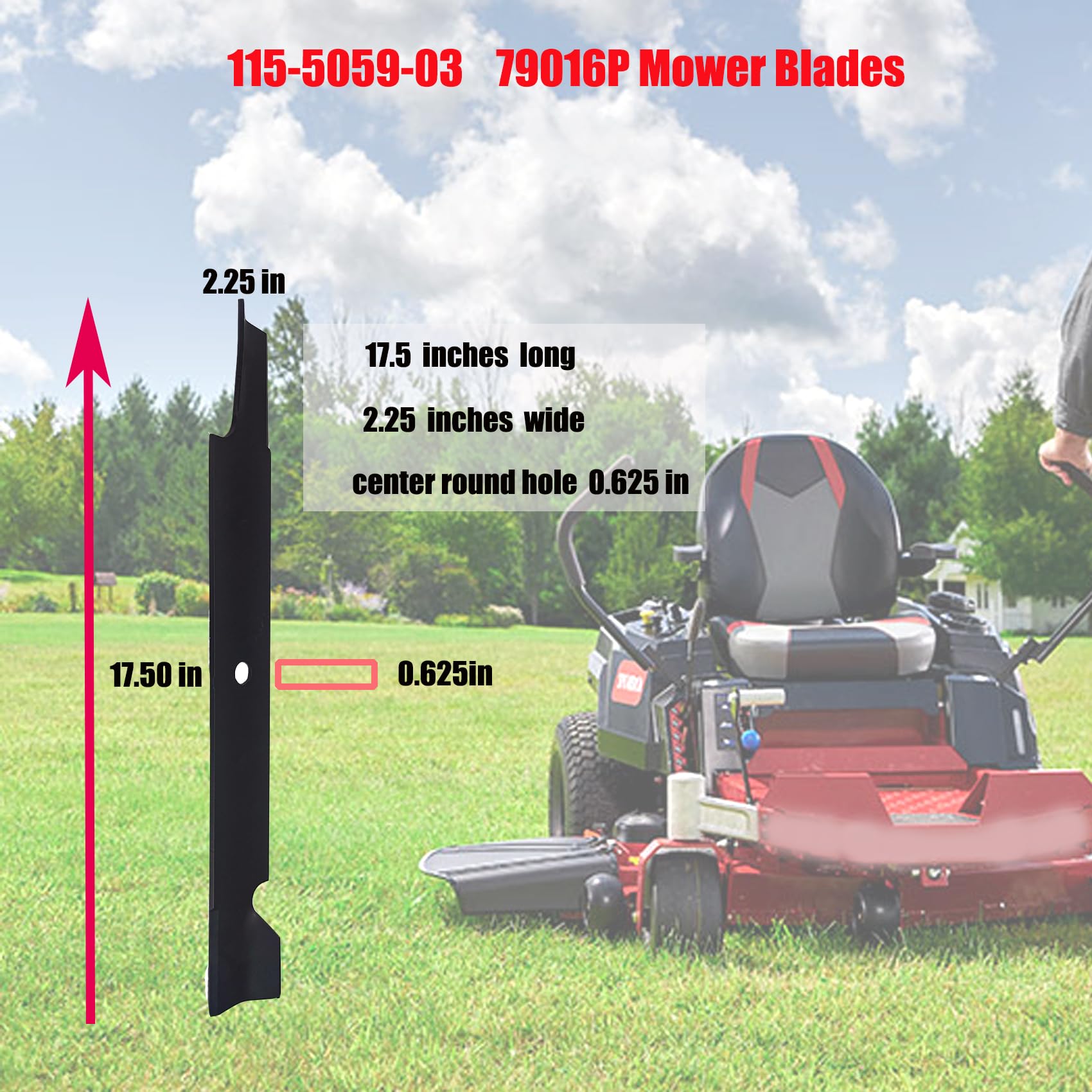 Toro 50 Inch Timecutter Blades 3-Pack Mulching Blades For Toro