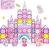 Vista 8 de 60 piezas de conjunto de azulejos magnéticos de estación de policía con 6 muñecas magnéticas, bloques de construcción de azulejos magnéticos