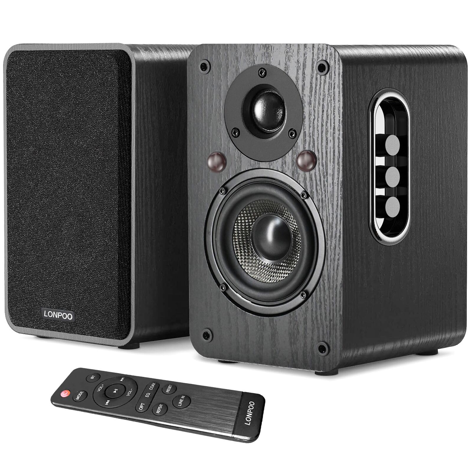 LONPOO Powered Bookshelf Speakers