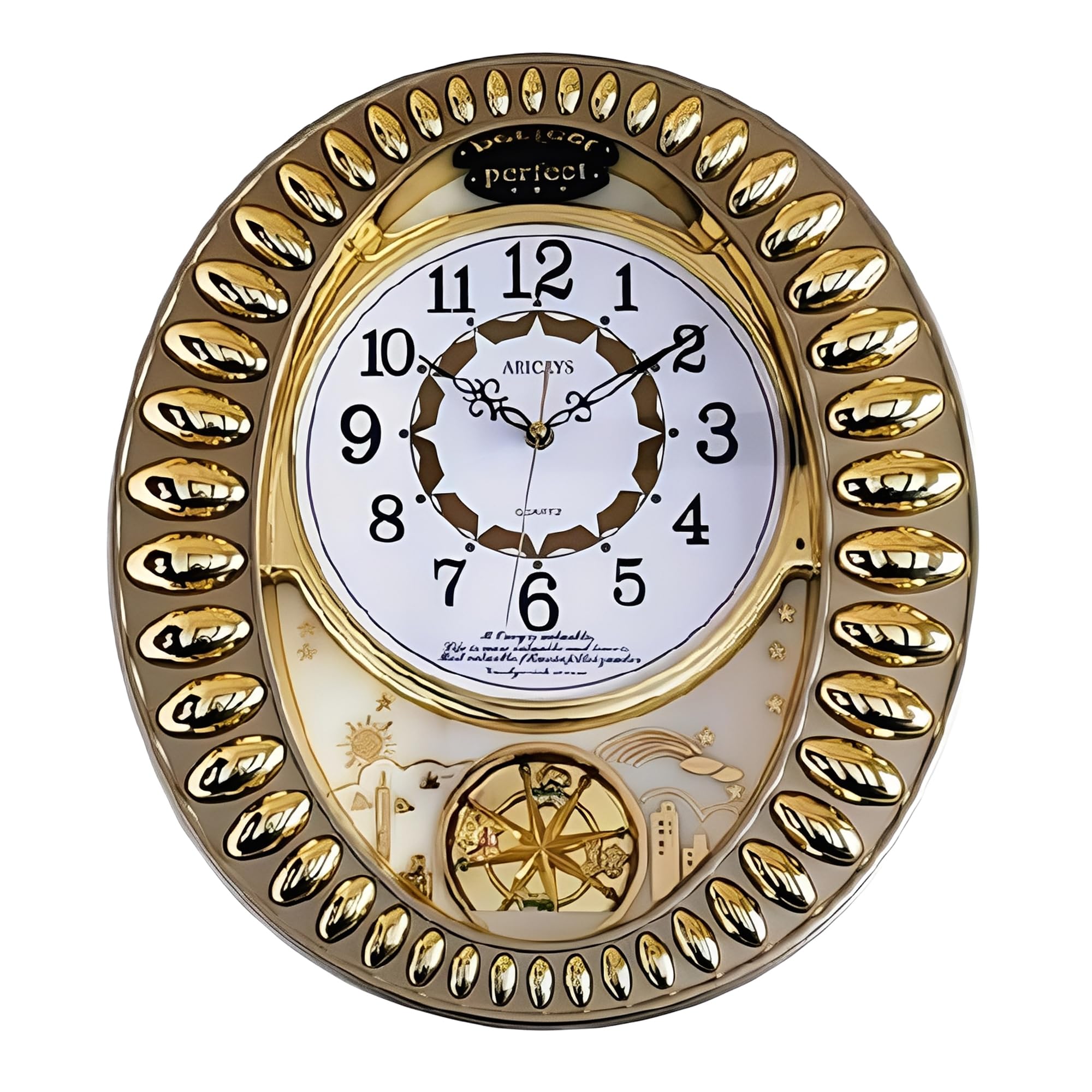 Horloge murale décorative de 48,3 cm de hauteur pour sublimer votre chambre ou bureau