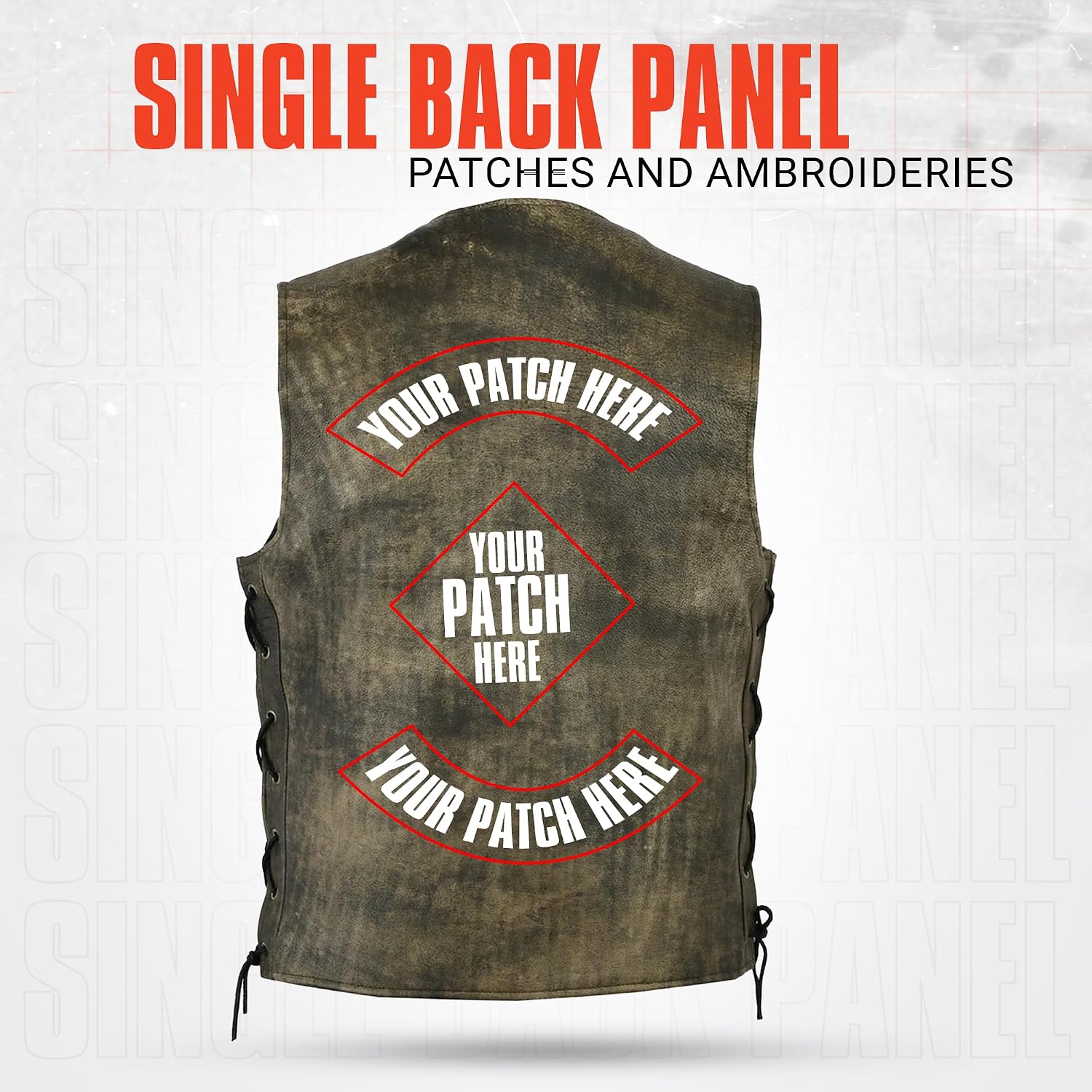 Daniel Smart Men Motorcycle Leather Vest Premium Cowhide Biker Leather Vest with Side laces Design & inside inside