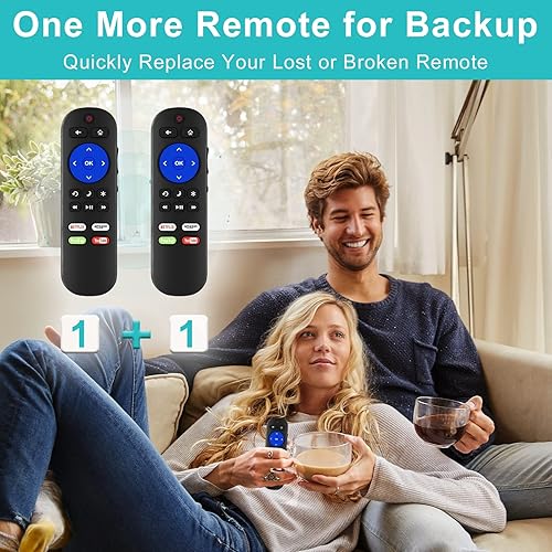 Miniatura 6 de Paquete de 2 controles remotos de repuesto para Roku TV Remote, universal para