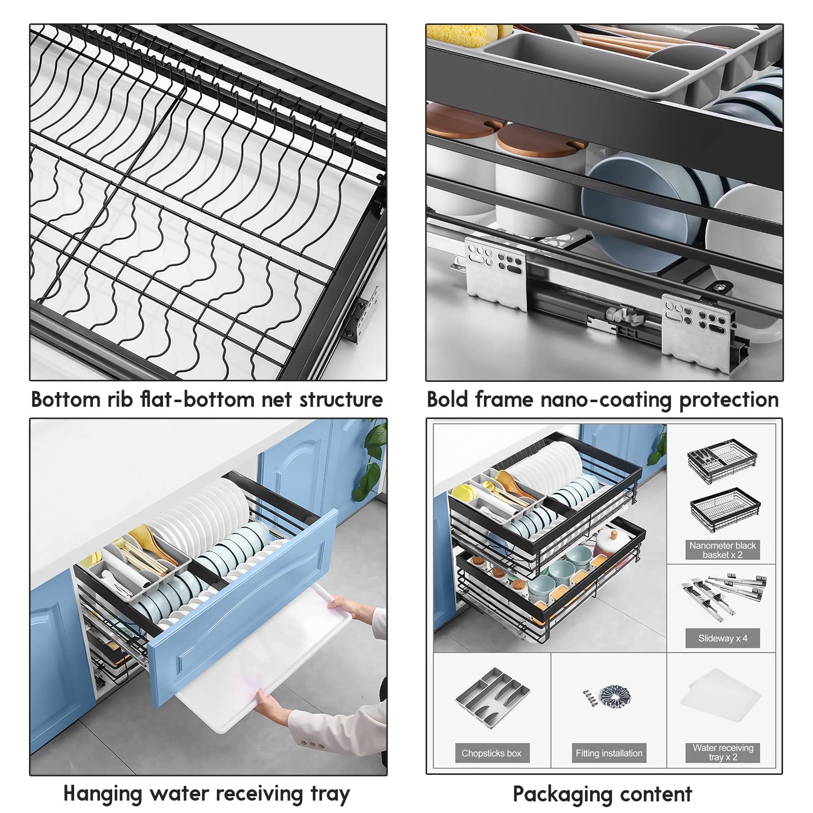 Portasacchetti In Acciaio Inox - Set Da 2 Per Cucina, Bagno O Armadio, Design Compatto - Foto 13