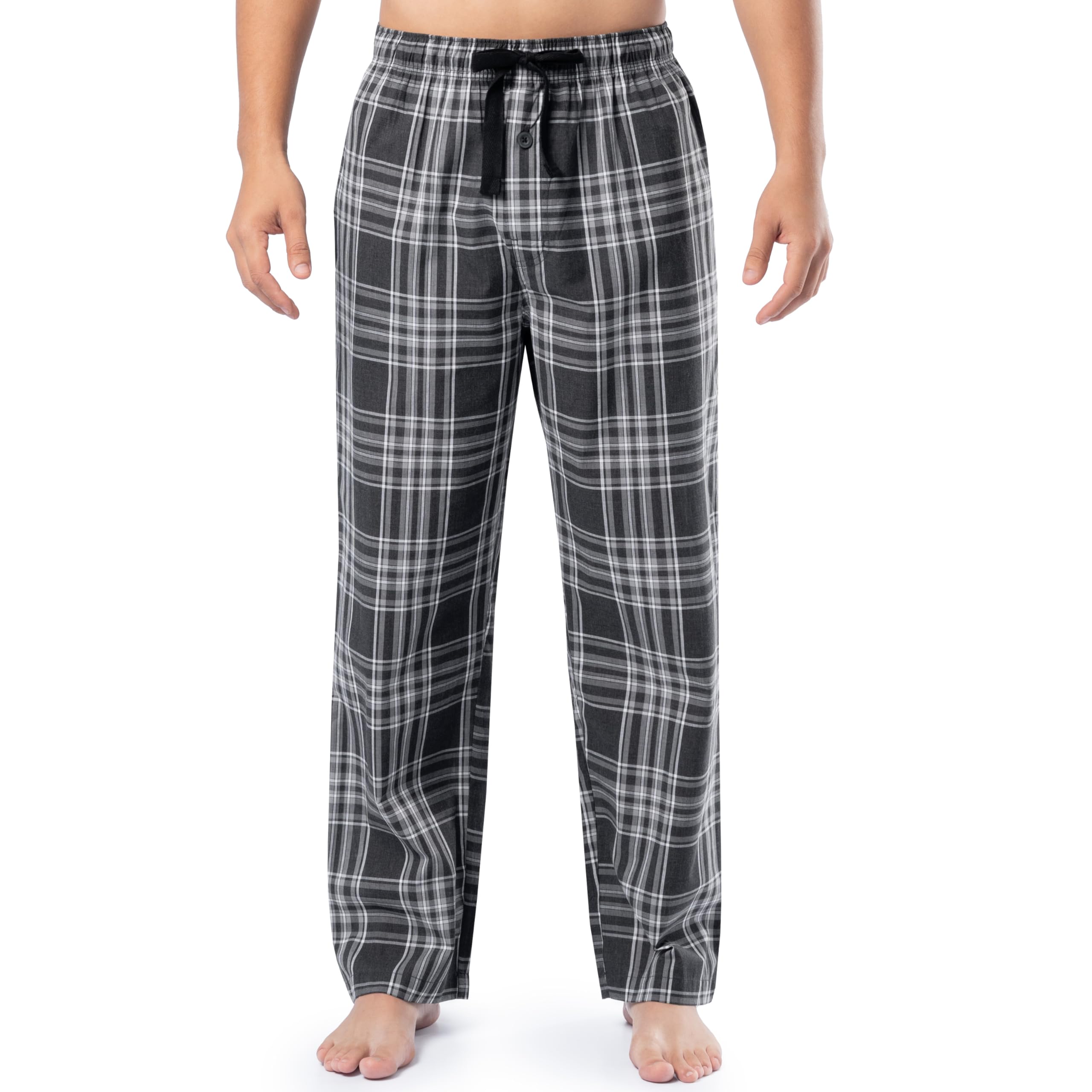 fruit of the loom Men's Yarn-Dye Woven Flannel Pajama Pant-picture-18