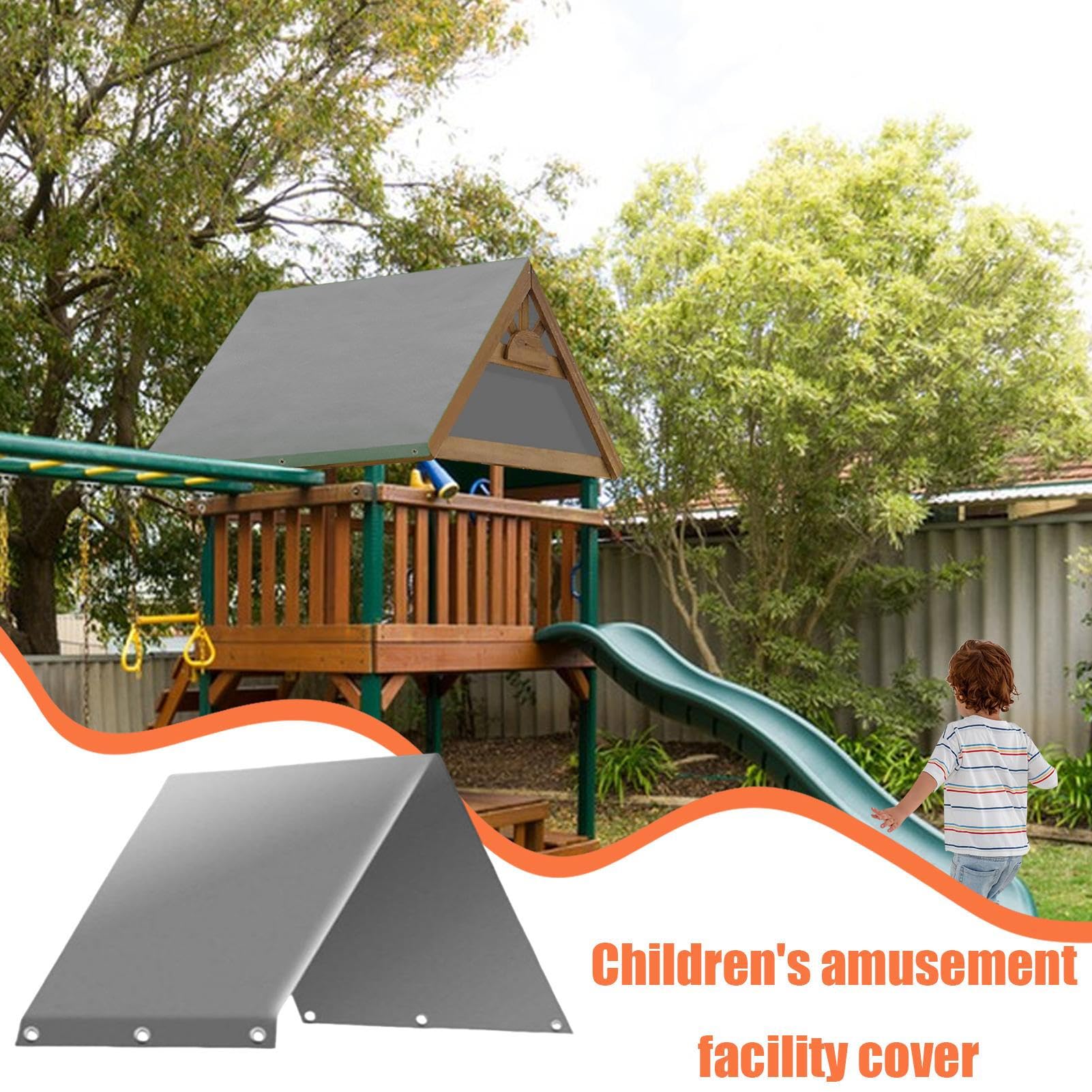spielplatz tarp Generisch -Baldachinersatzabdeckung, Playground -TARP -Baldachinersatz | Außenschwungabdeckungen wasserdicht Awning Length:2.6m Camping Decke: 11 Kriterien, e:cat:learn-2-swim Slide swing set tarp