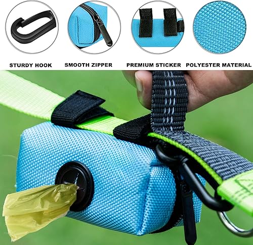 Miniatura 4 de CAKOVANO - Paquete de 2 soportes para bolsas de excremento de perro, soportes para bolsas de excrementos para correas, dispensador portátil de