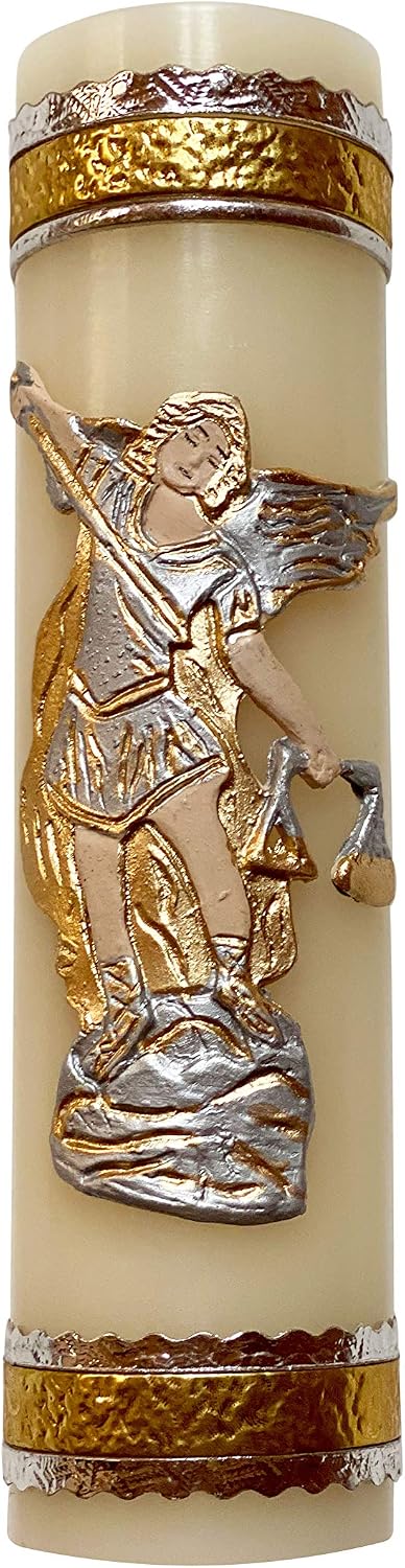Archangel Michael Handmade Candle Protection Angel Cirio Vela de San Miguel Arcángel
