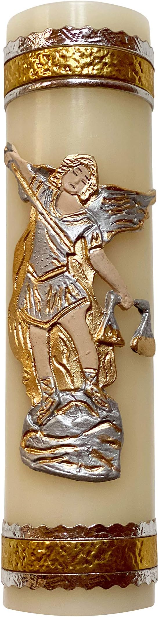 Angelitos de Mexico Archangel Michael Handma Candle Protection Angel Cirio Vela San Miguel Arcángel