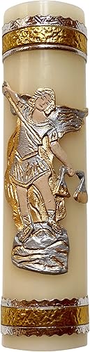 Arcángel Miguel Protección Vela Artesanal Angel Cirio Vela de San Miguel Arcángel