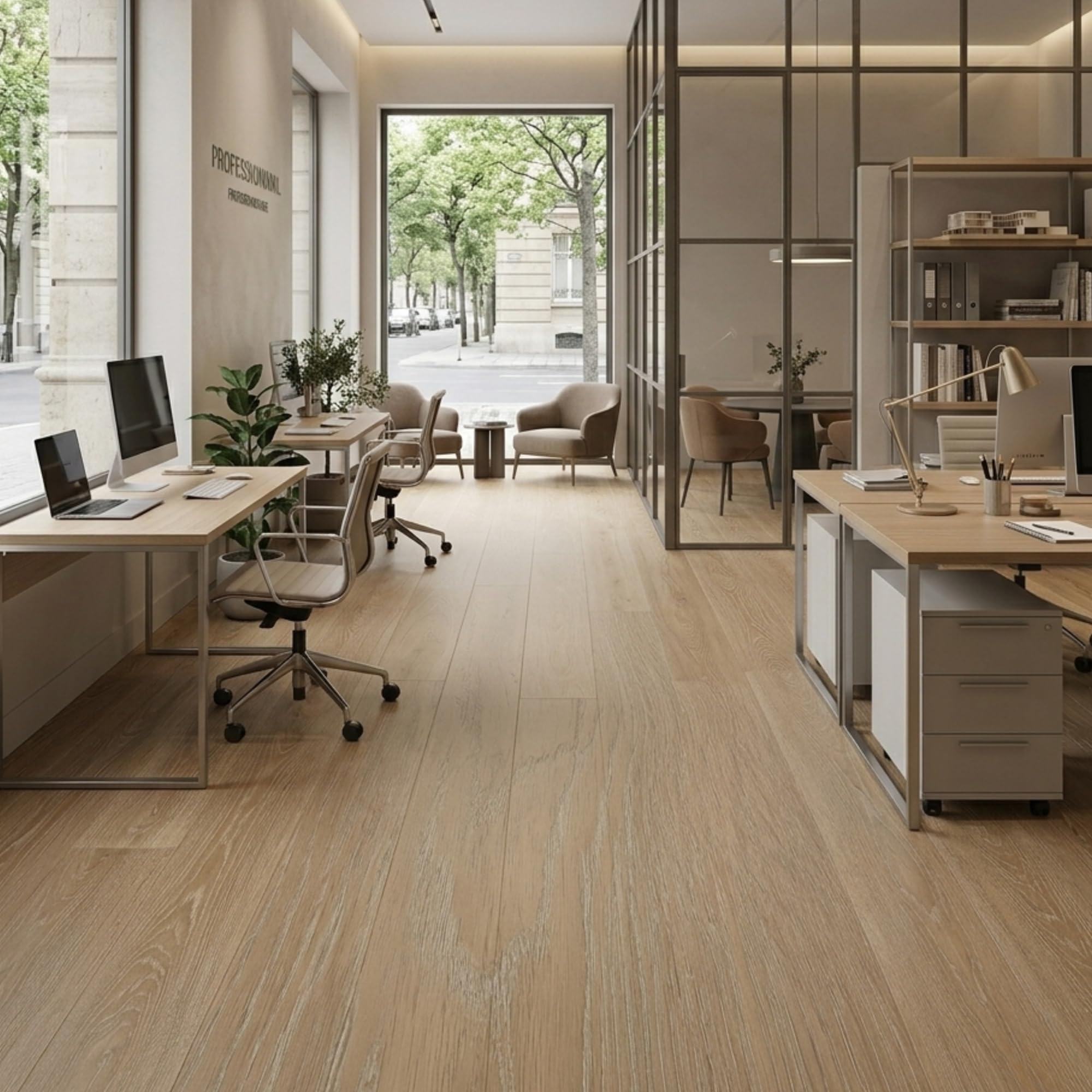 Suelo vinílico SPC click 5 mm efecto madera Roble Ámbar (2,21 m²) - ISOVEX