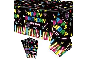 4 Pack Glow Neon Table Covers
