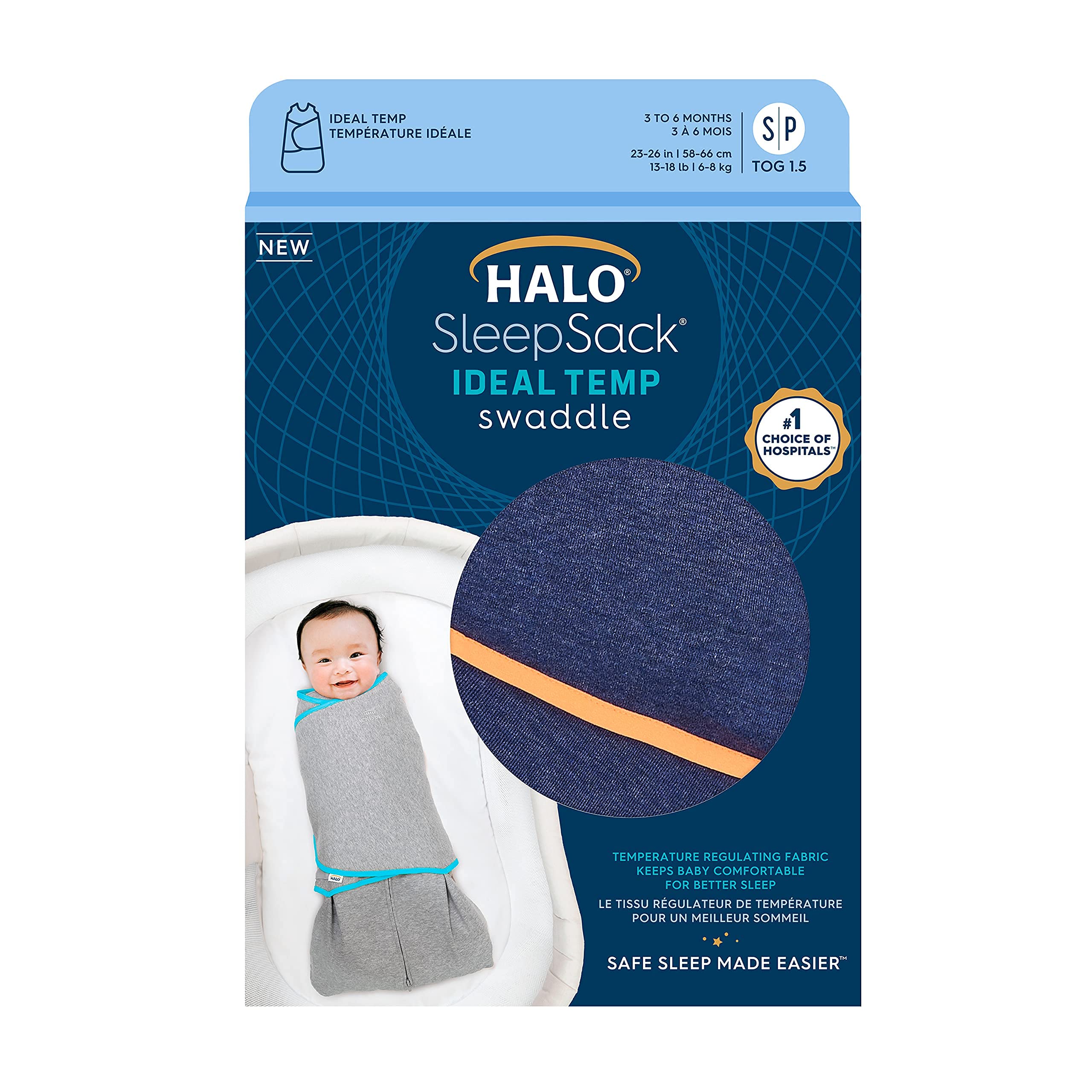 Sleepsack Ideal Temp, Baby Wearable Blanket, TOG 1.0