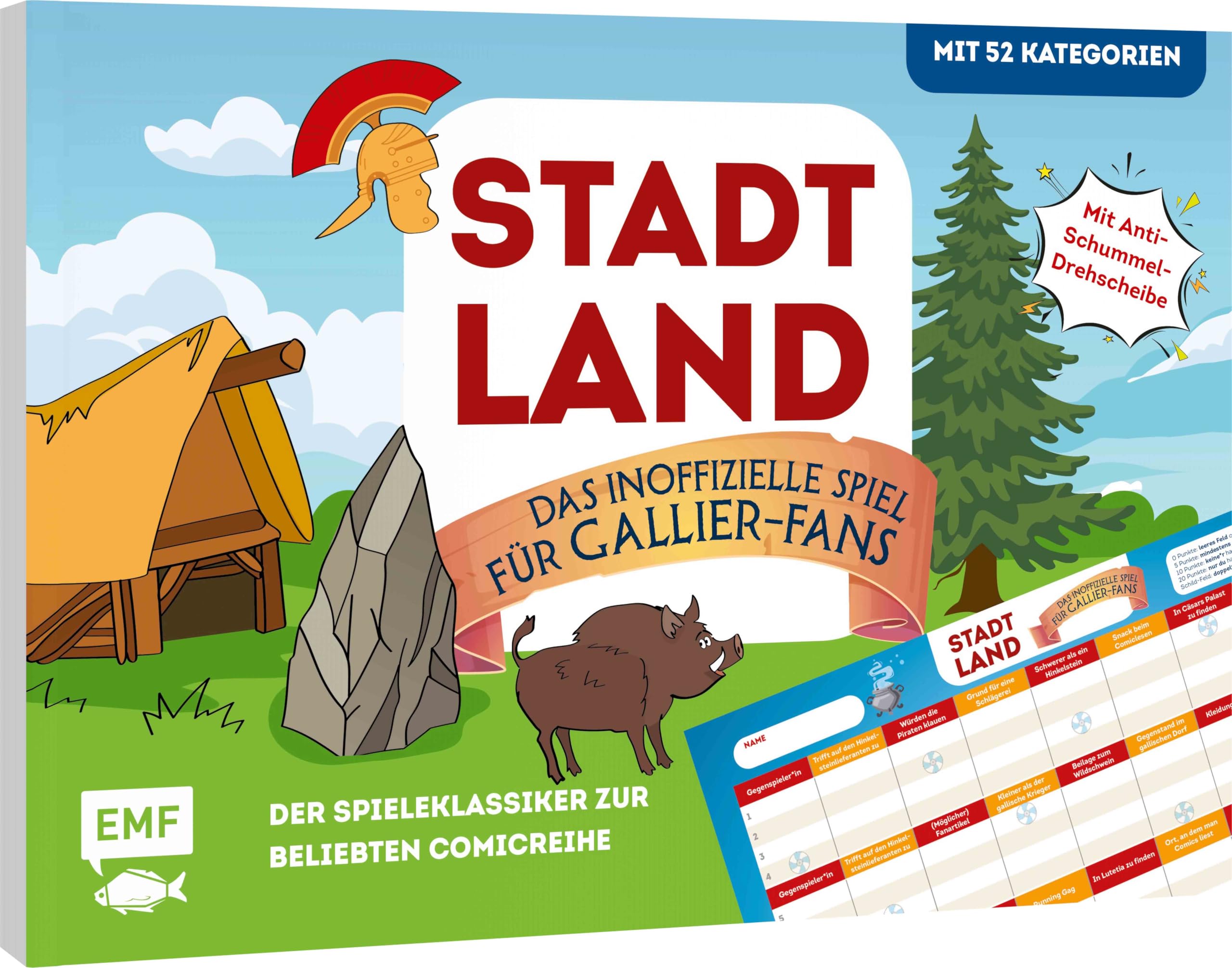 Stadt, Land, das inoffizielle Spiel für Gallier-Fans - Der Spieleklassiker zur beliebten Comicreihe: Der ultimative Stadt, Land, Fluss-Spieleblock mit 52 Kategorien aus dem kleinen gallischen Dorf
