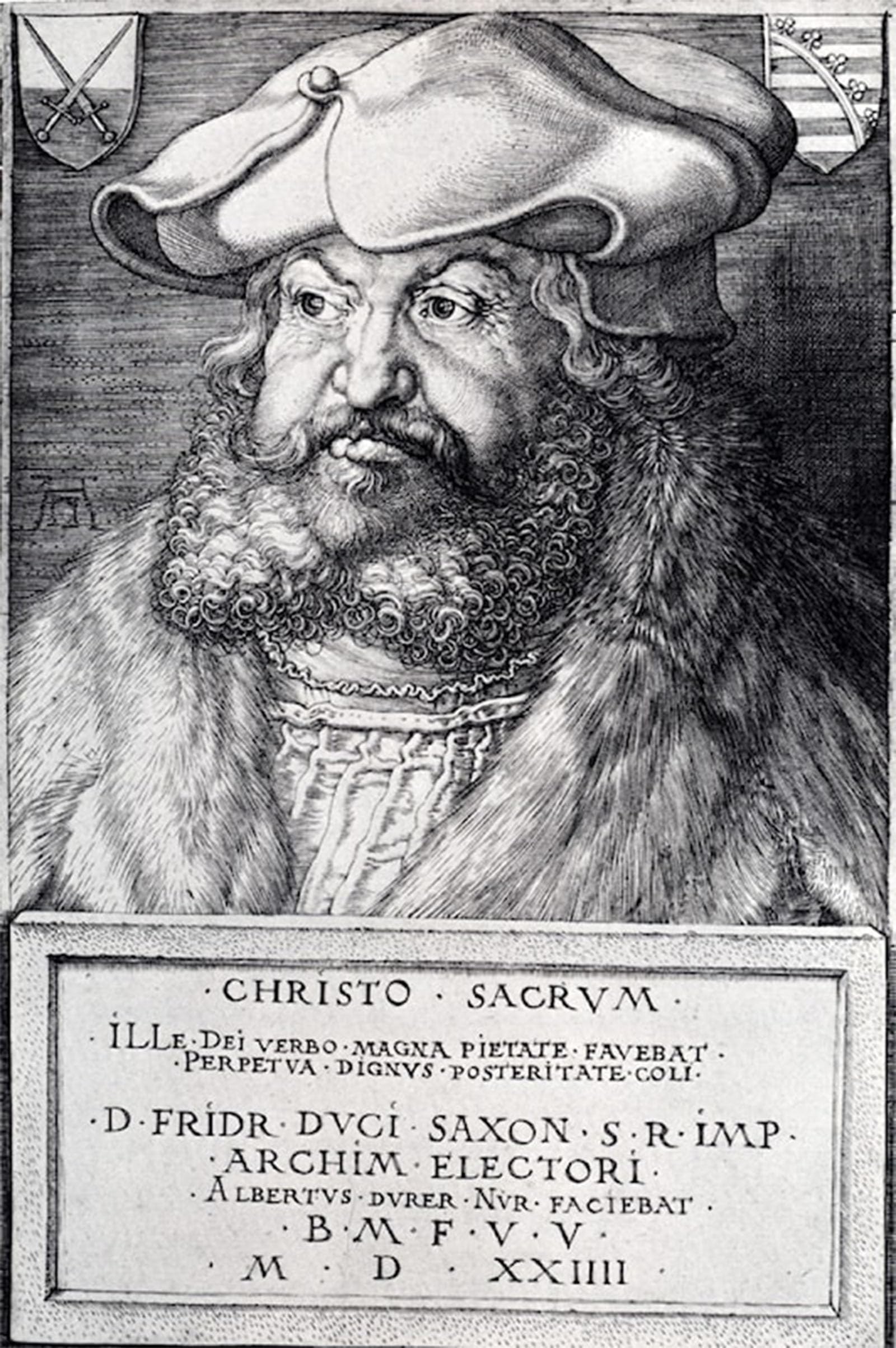 POSTERIIk Famous Animal Posters Vintage Picture Frederick the Wise Elector of Saxony by Albrecht Durer Modern Wall Decor for Home Decor 60x90cm
