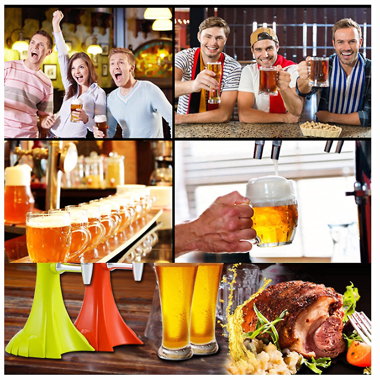 MU Bier Turm, Bierfass Spender Für Home Party Trinken Gewinzer Saft Getränke Flüssige Bar Ware Bierhahn,a,5L.