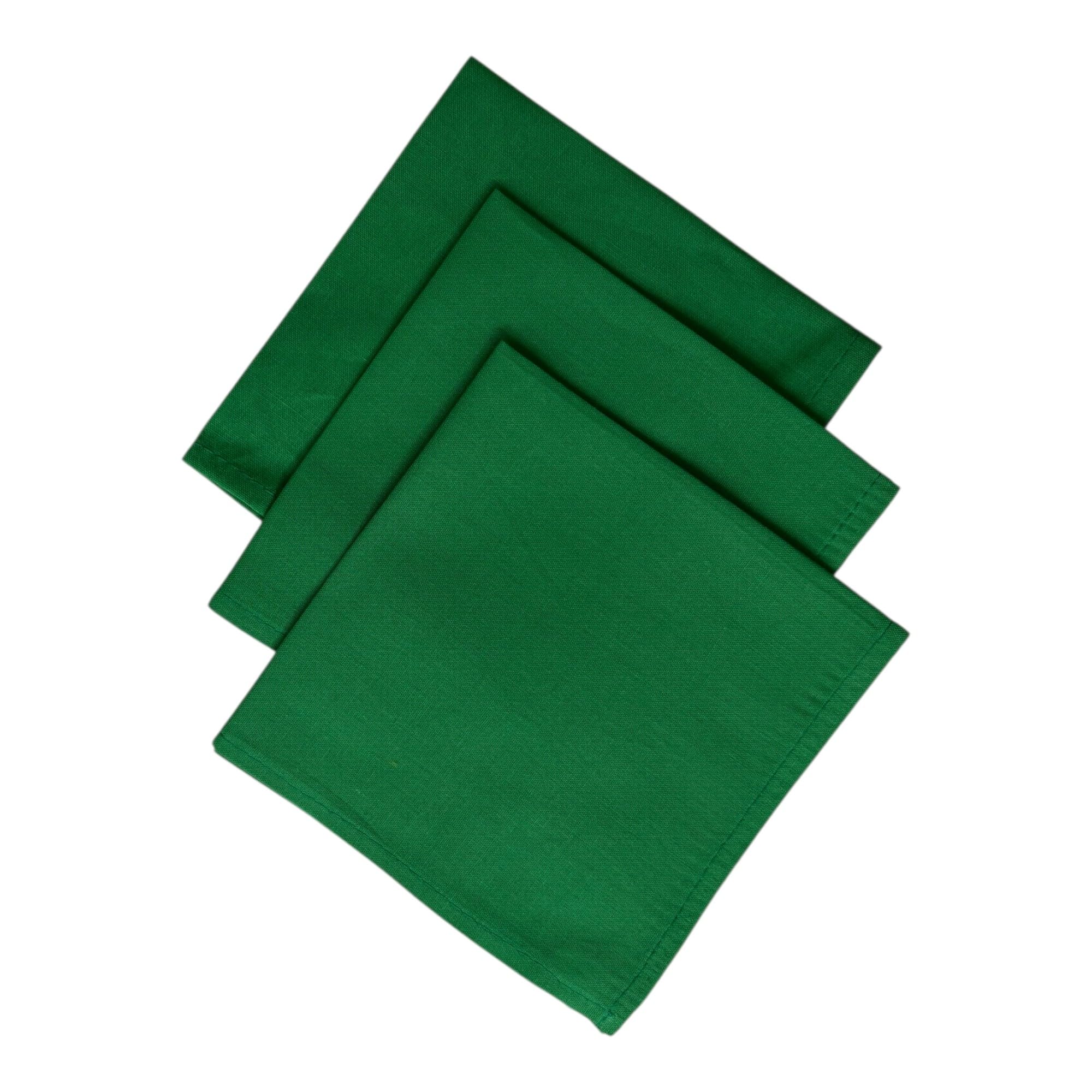 Pure cotton rumal/Hankey/Handkerchiefs Green for women, (Pack of 06) (Size-27X27cm) for Numerology & school girls