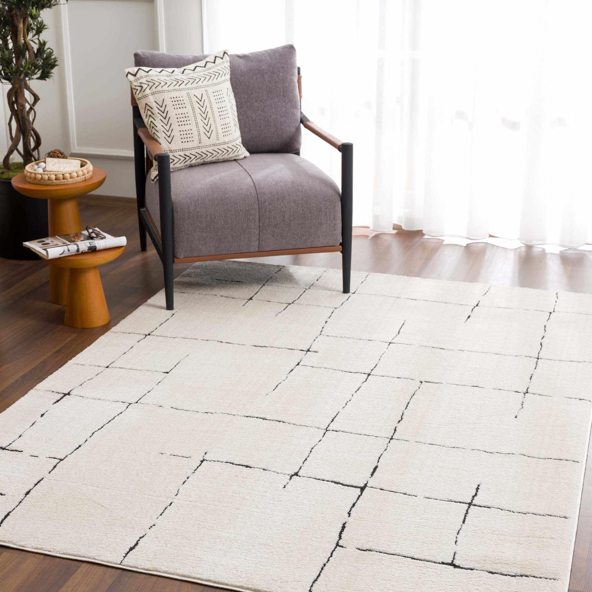 ラグ・カーペット Kroi Geometry square rug-blanket ラグ・カーペット