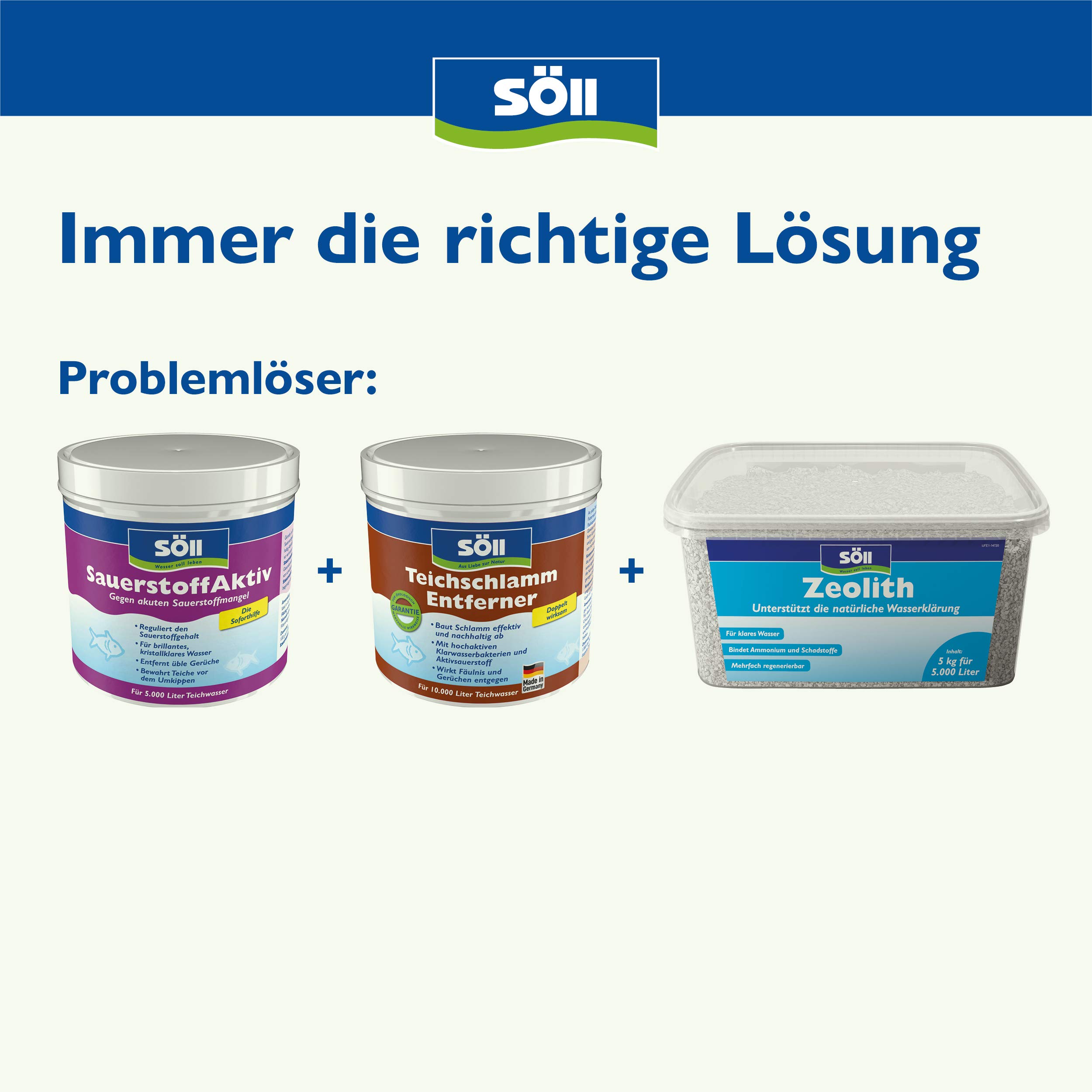 Söll SauerstoffAktiv 1 kg Teichpflegemittel gegen Sauerstoffmangel und Gerüche
