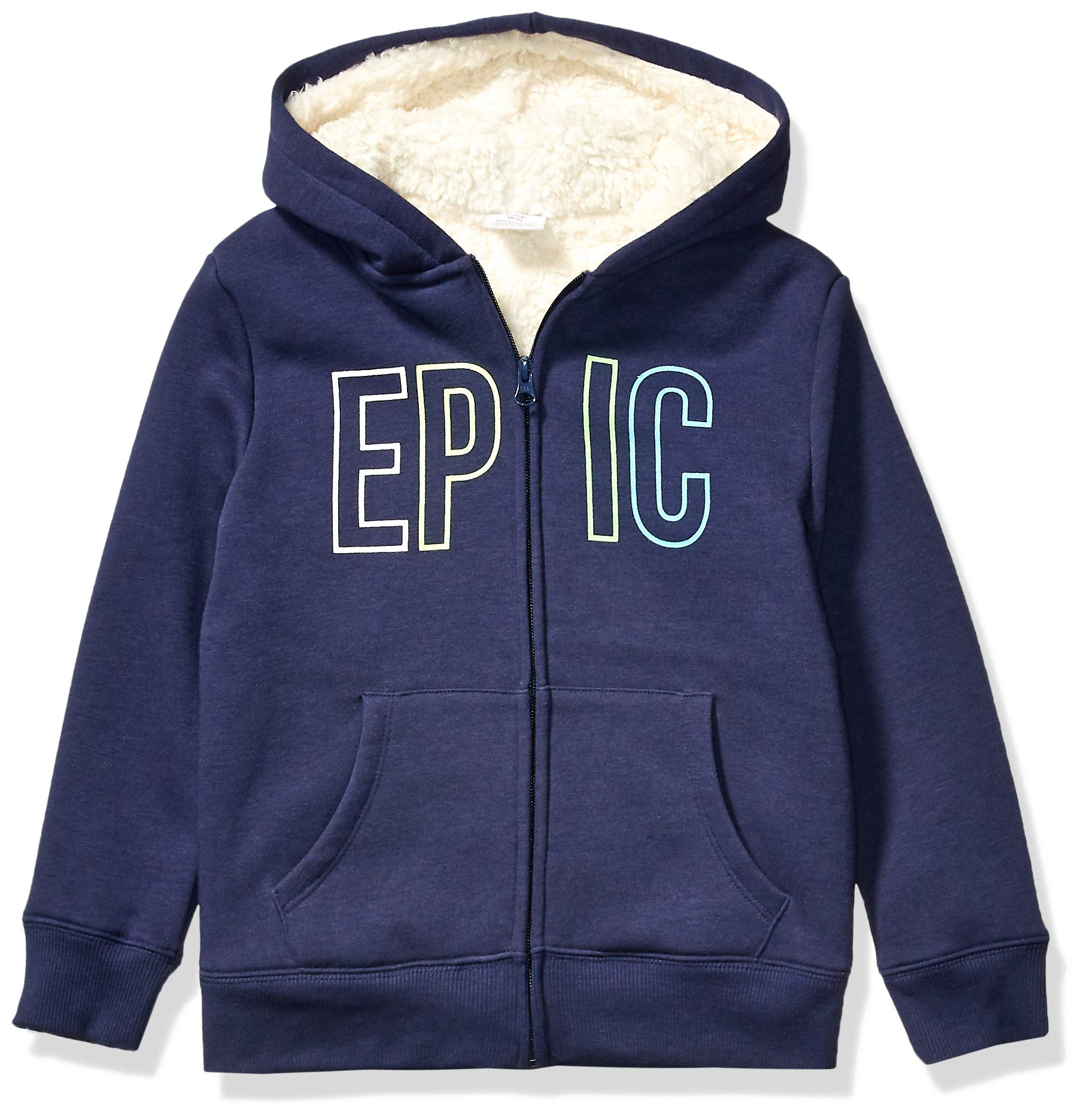 Amazon Brand - Spotted Zebra Unisex Kid's Sherpa-Lined Fleece Zip-up Hoodies