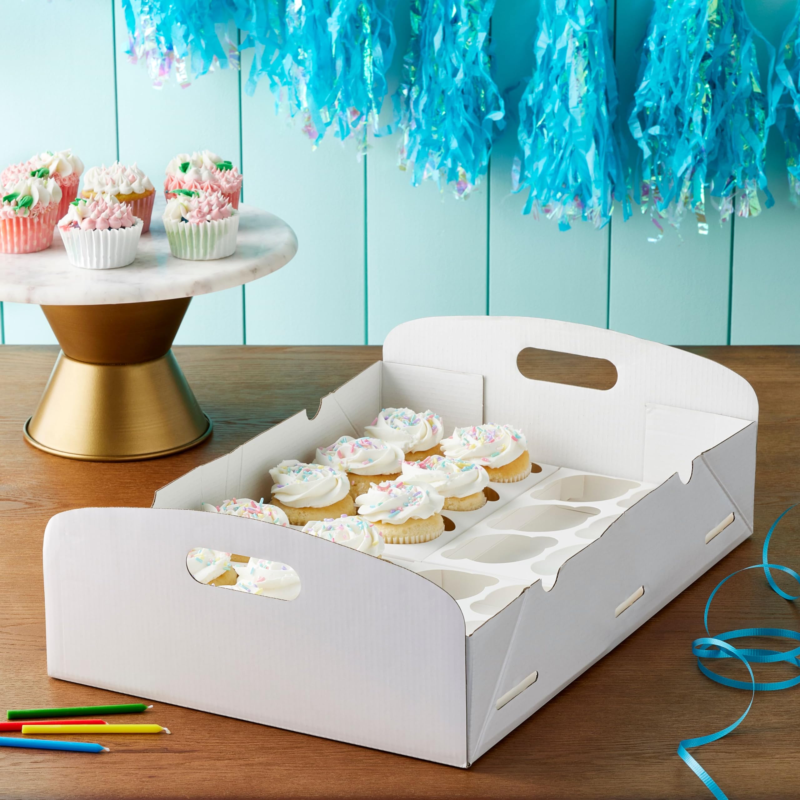 Amazon.com: Celebrate It Cupcake Treat Box, 6 Pack : Home & Kitchen
