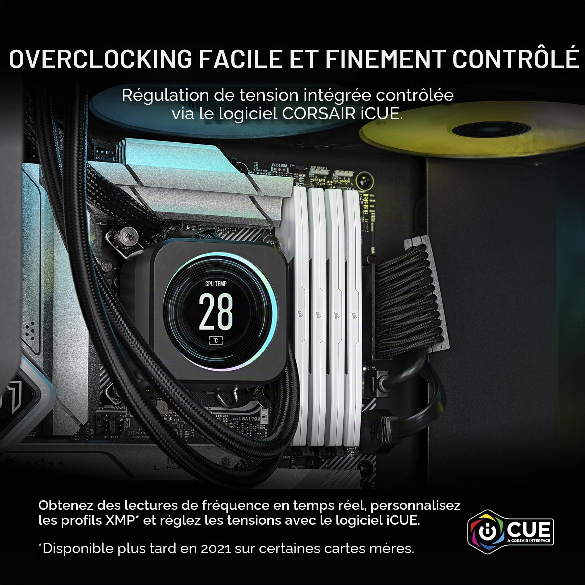 CORSAIR Vengeance DDR5 32Go (2 x 16Go) Jusqu'à 5600MHz Intel RAM