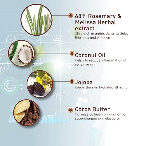 Miniatura 3 de Moraz Crema de noche para piel seca - Hidratante facial - Crema hidratante hidratante antienvejecimiento y estimulante de colágeno - Hidratante