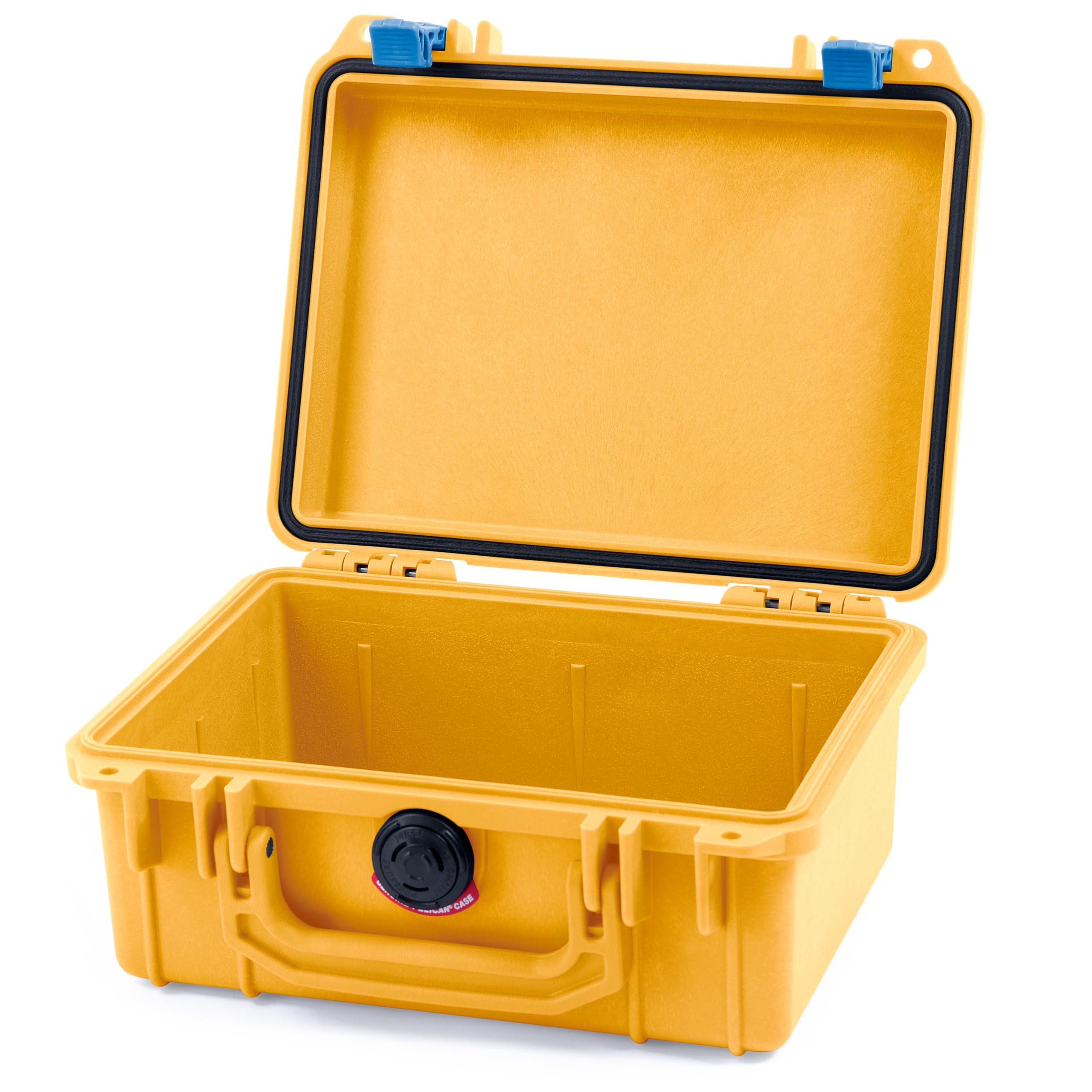 Pelican 1150 Case, Yellow with Blue Latches, None (Case Only)