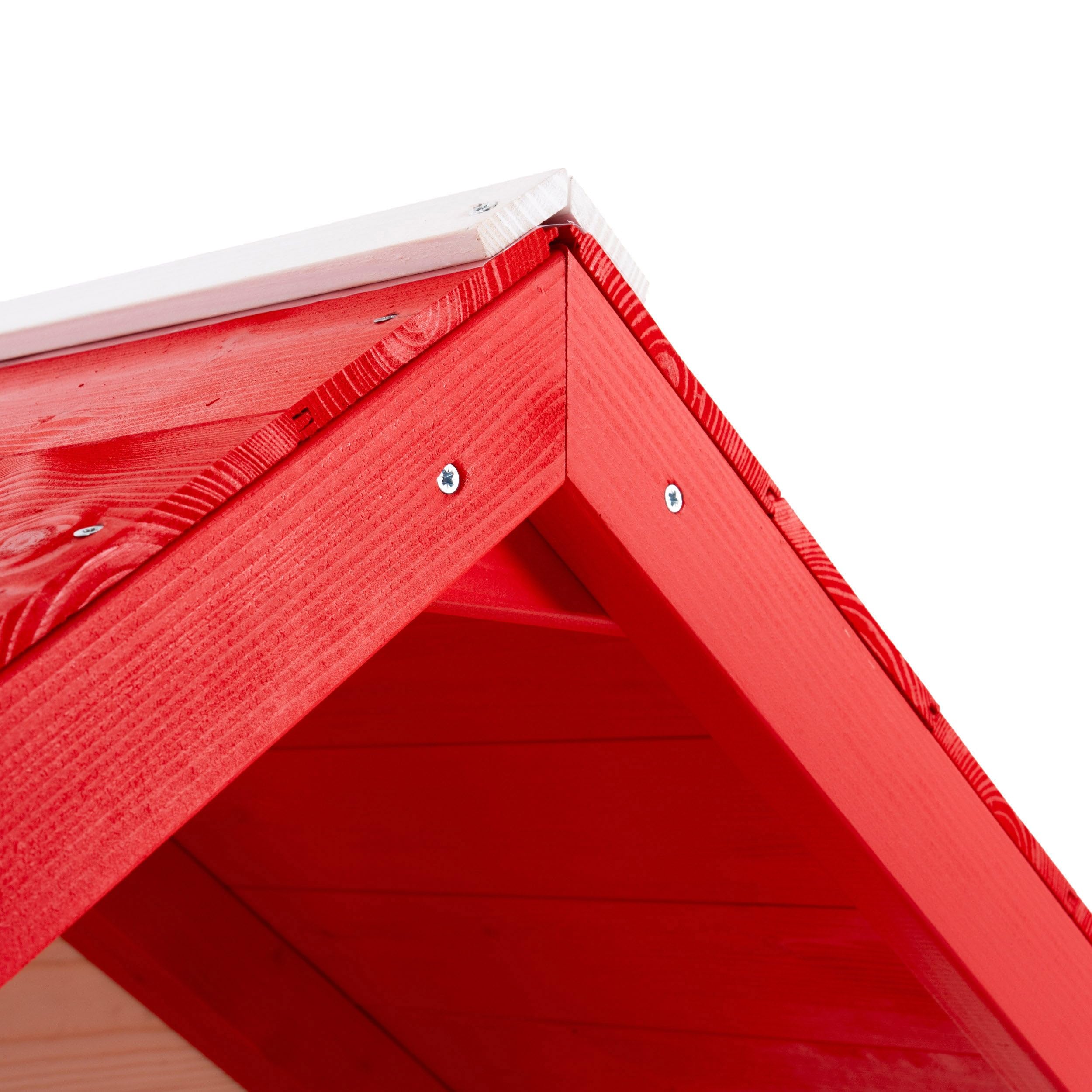 TP Toys Cabane Enfant sur Pilotis 2 Balançoires et Toboggan, Coquelicot