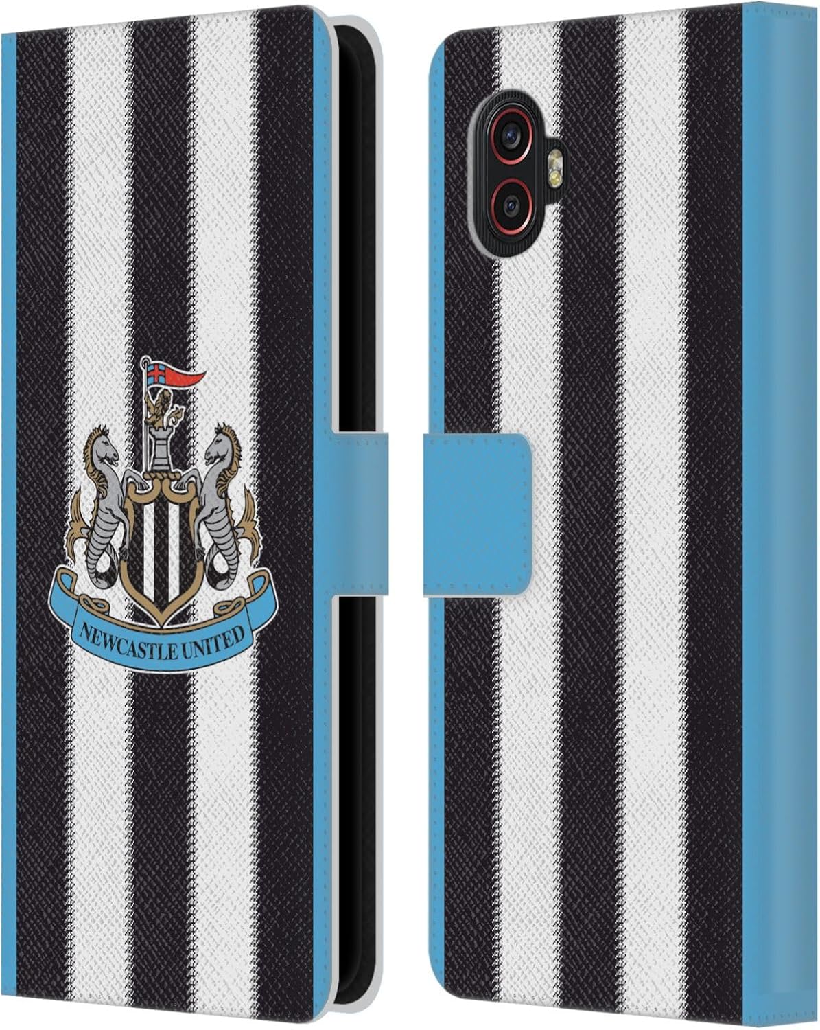 Head Case Designs Officially Licensed Newcastle United Football Club Home 2025/26 Crest Kit Leather Wallet Case Compatible with Samsung Galaxy Xcover6 Pro/Pro2
