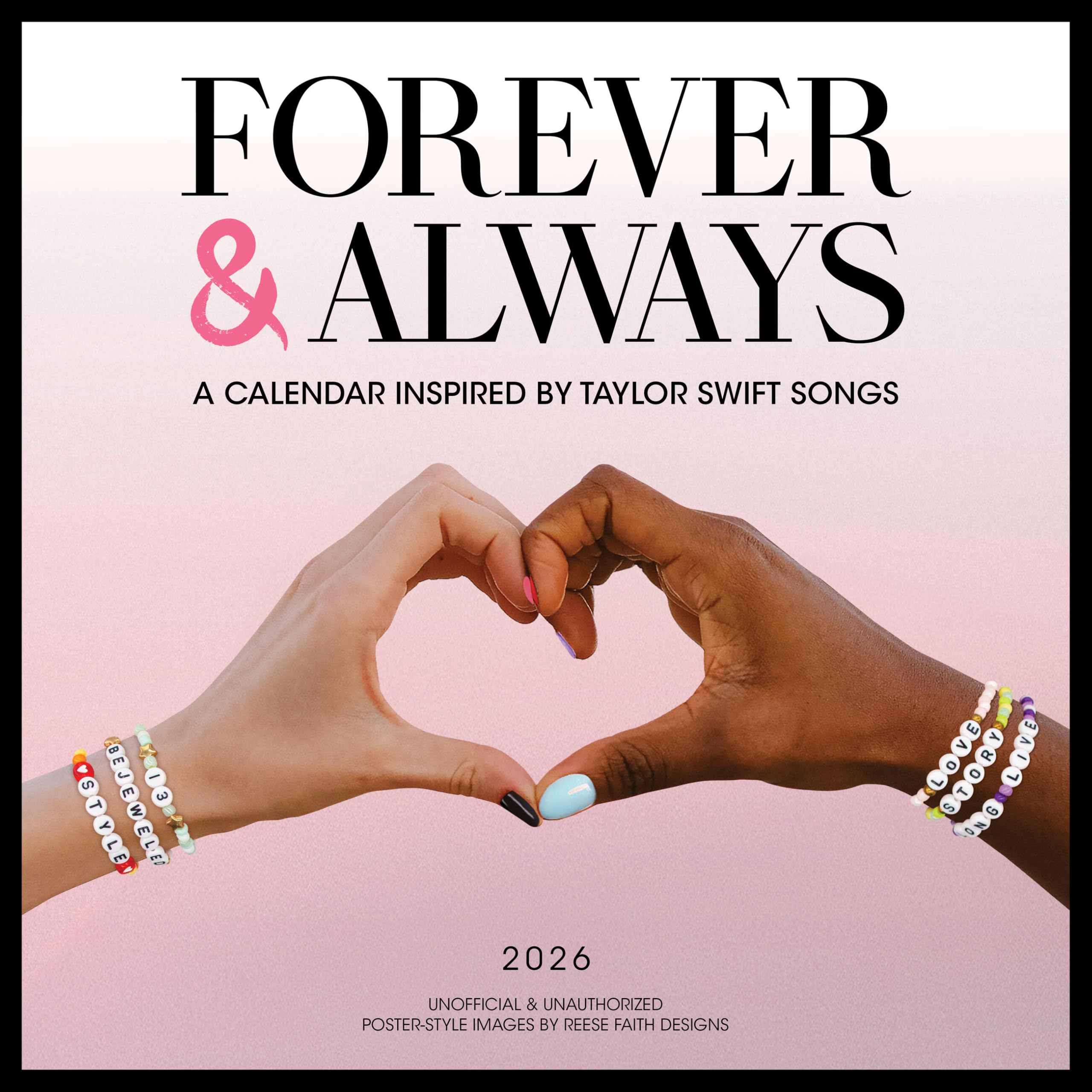 Taylor Swift, Forever & Always Song Art Calendar 2026