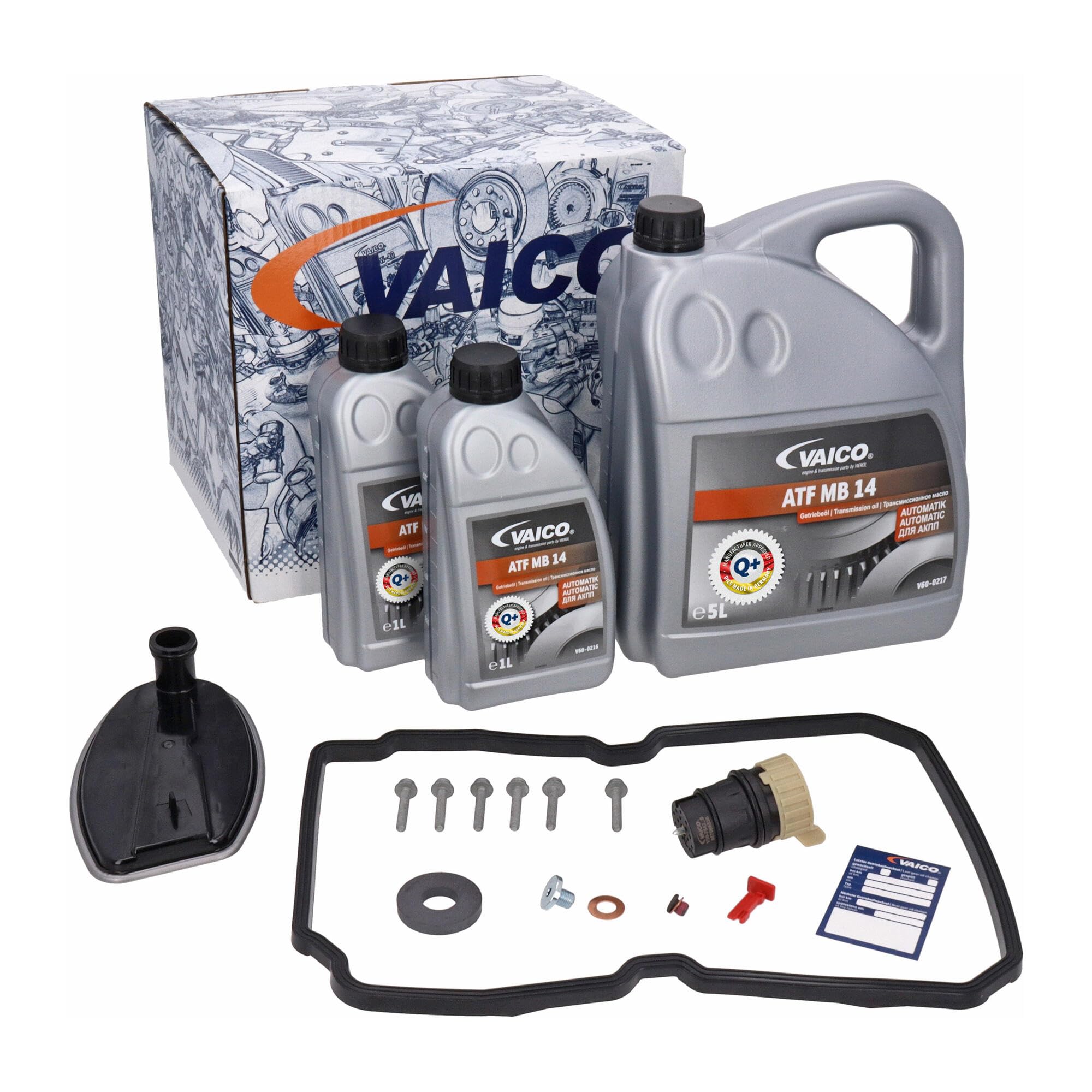 VAICO V30-2254 FILTERSATZ MIT 7 LITER ÖLWECHSEL AUTOMATIKGETRIEBE 5-GANG 722.6 W5A PASSEND FÜR EXPERT KIT
