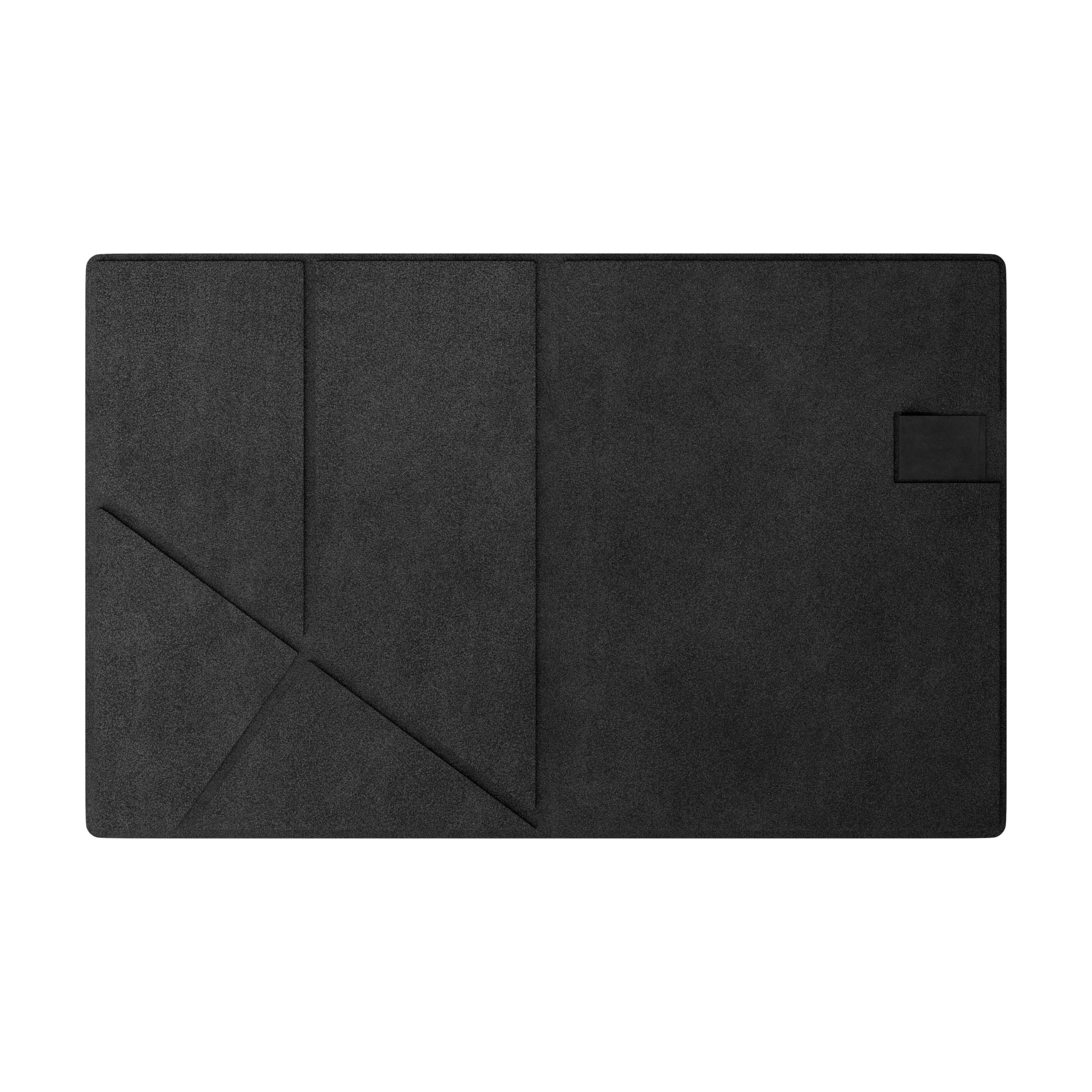 X - Funda magnética de piel con apagado y encendido automático con cierre magnético (negro)