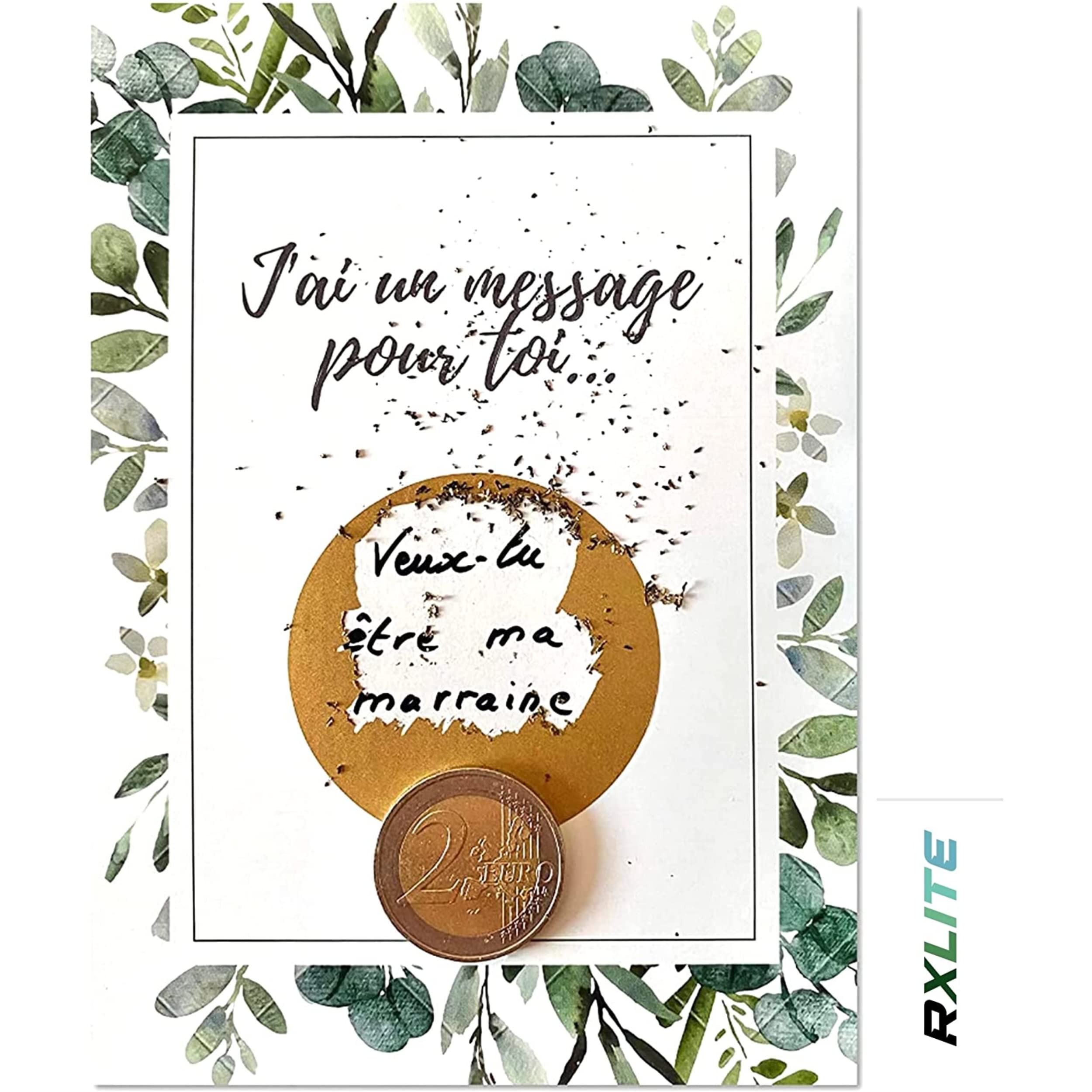 Kit 10 Carte Da Grattare Personalizzabili 'Ho Un Messaggio Per Te' - Annuncio Creativo, Made In France