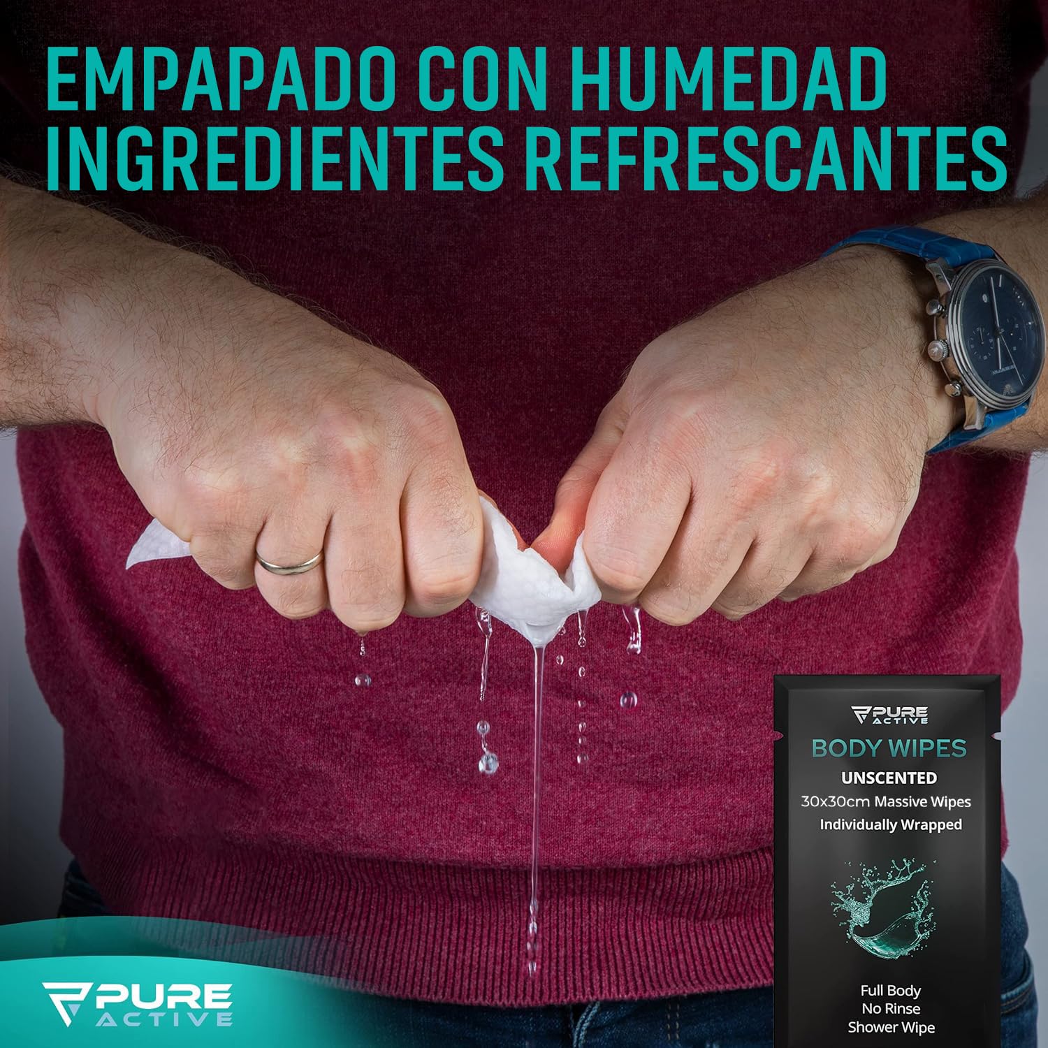 Individual Wipes (Sin perfume, 40 Toallitas XL)