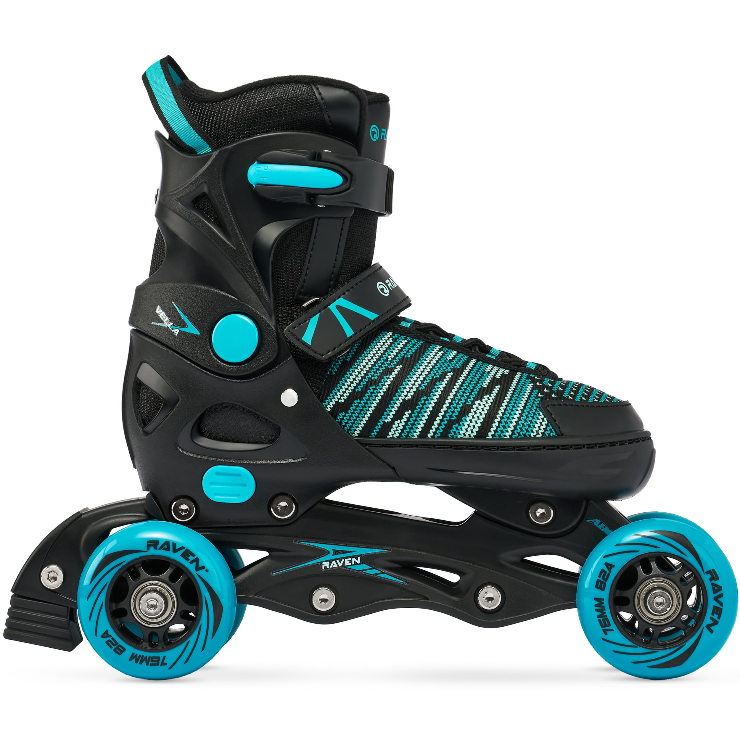 RAVEN 3in1 Inline Skates Pattini in linea Triskates Pattini a rotelle per bambini e adulti regolabili