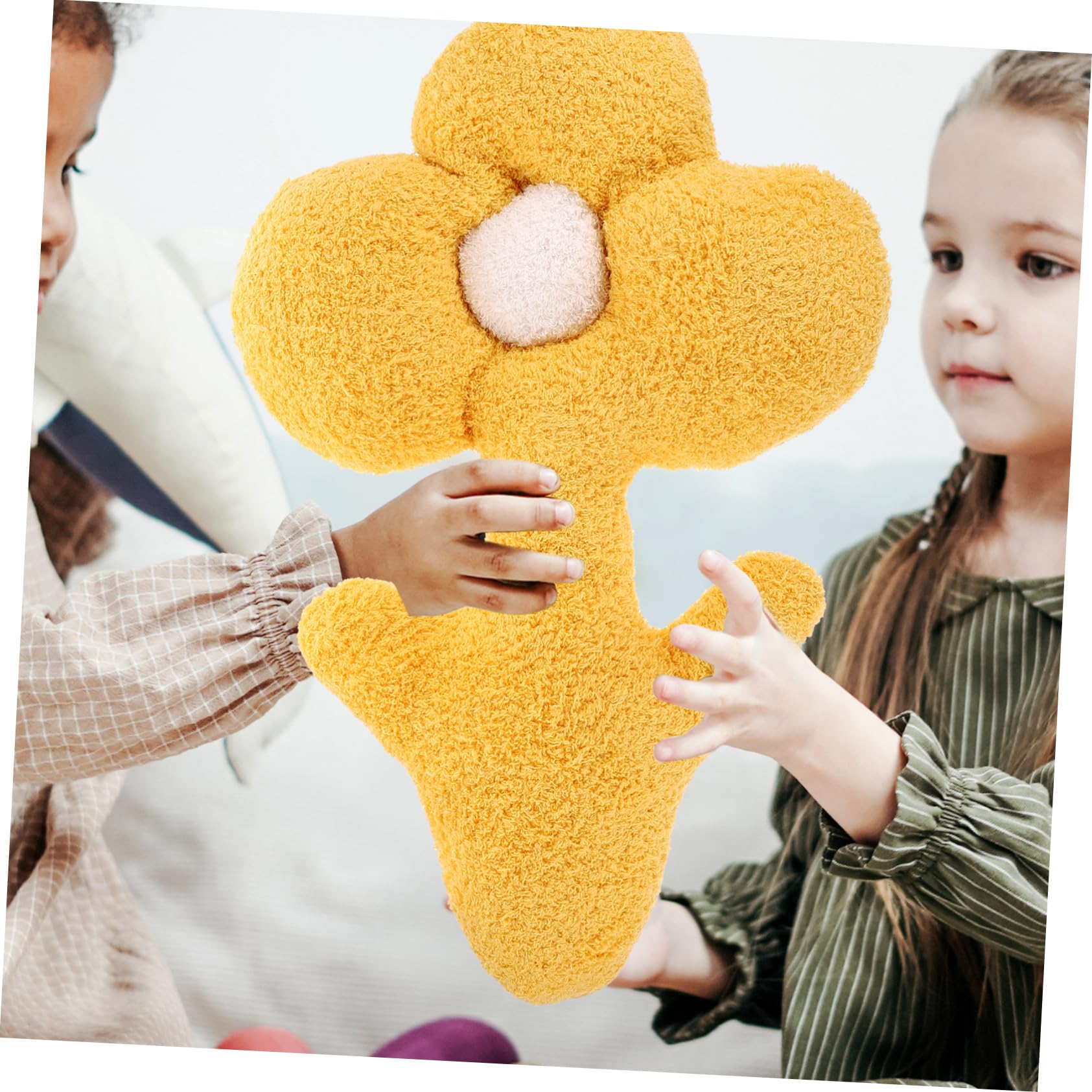 Shell Pillow Pink Colorful Seashell Throw Pillows Plush Cute Creative Home Office Decor for Girls Friends Gift(Camel,35 * 25CM)