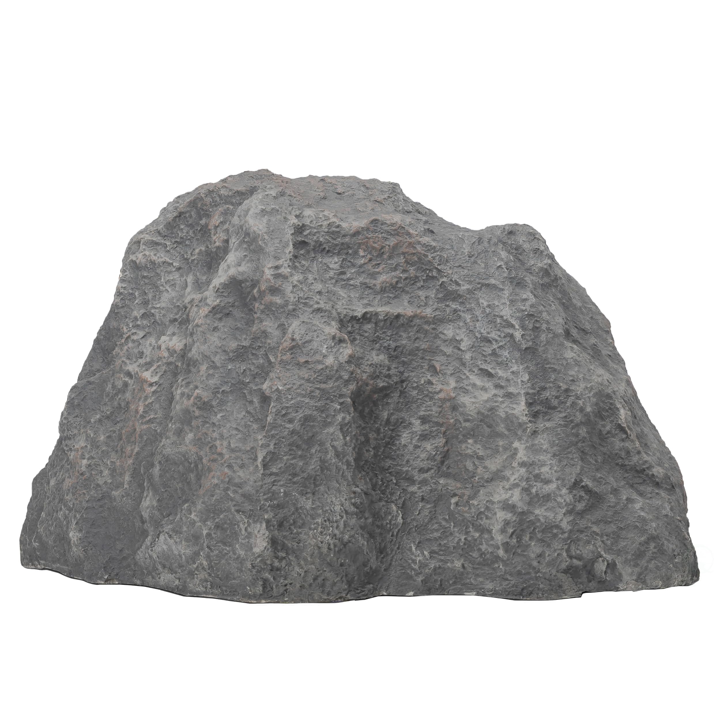 GardenisedQI004605 Decorative Outdoor Weather-Resistant Artistic Artificial Faux Rock, Garden Patio Granite Grey Fiberglass Stone, Charm Shaped