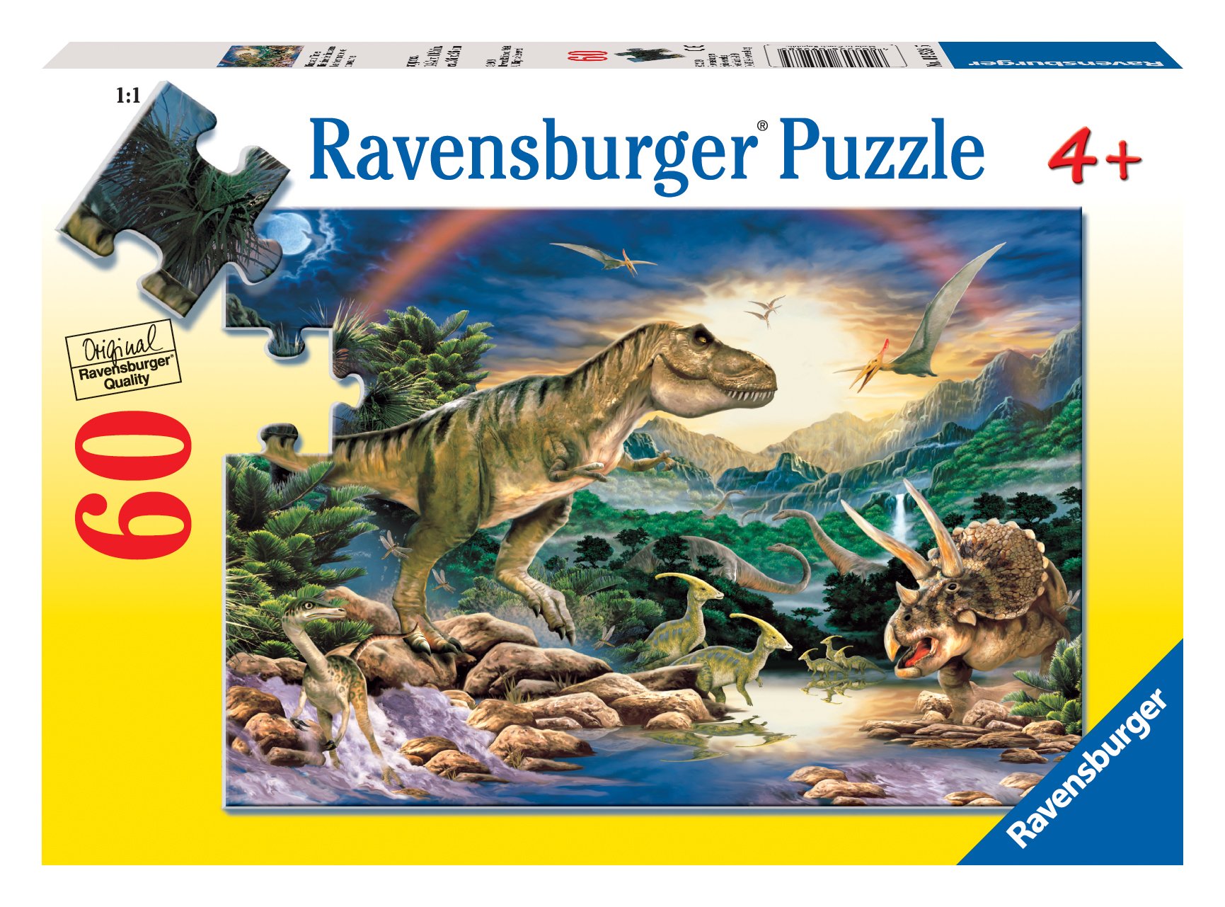 Bertoy Let‘s Begin Dino-Puzzle – Aus Stabilem Papier – Zum Ausmalen & Basteln Für Kinder