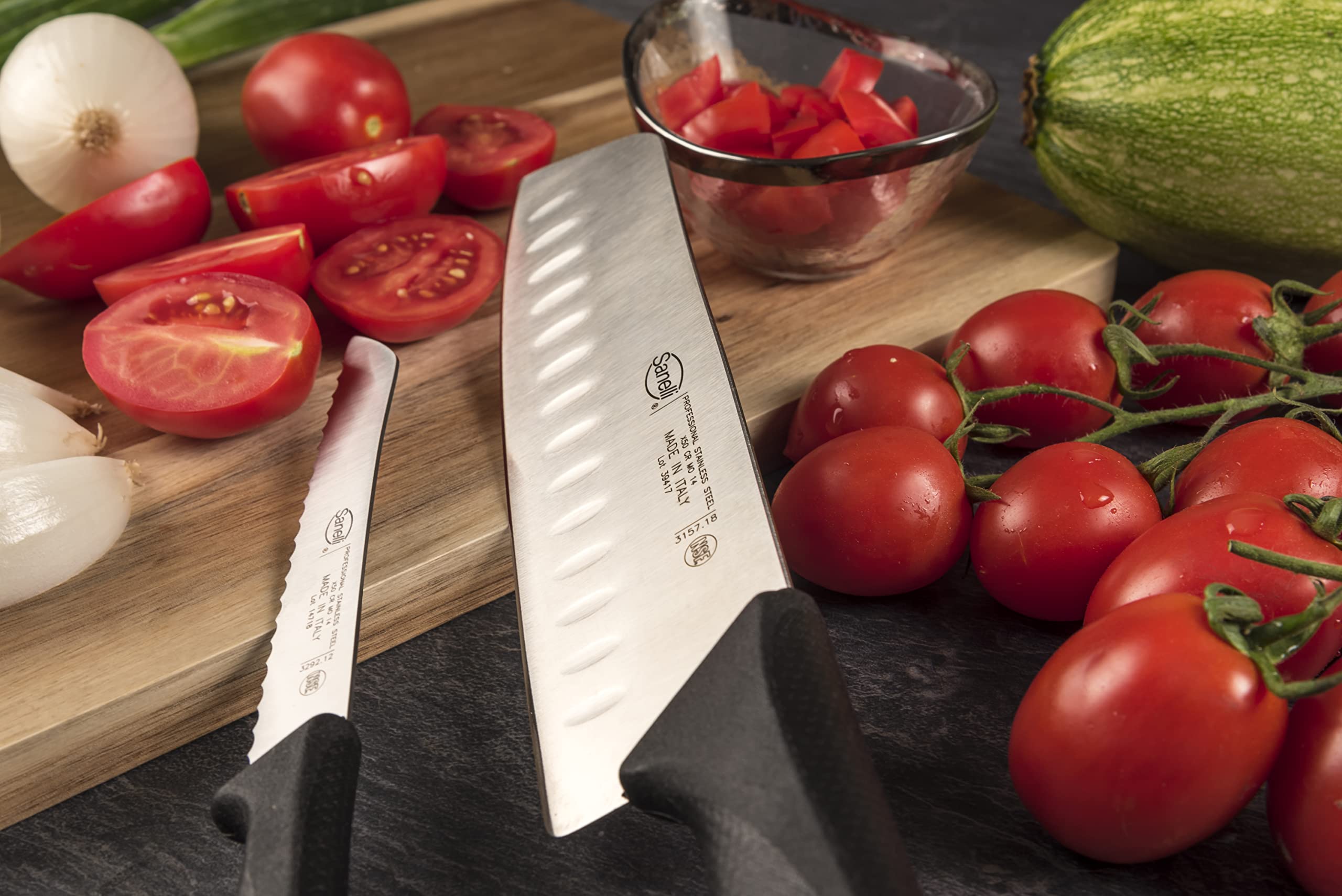 COLTELLO GIAPPONESE OLIVATO CM.18