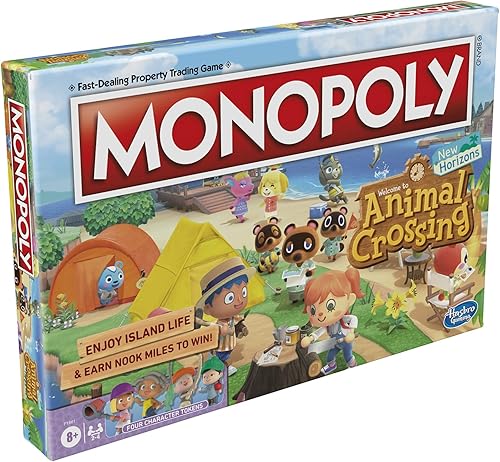 Miniatura 4 de Hasbro Gaming Monopoly Animal Crossing New Horizons Edition Juego de mesa para niños de 8 años en adelante, divertido juego para jugar para 2-4